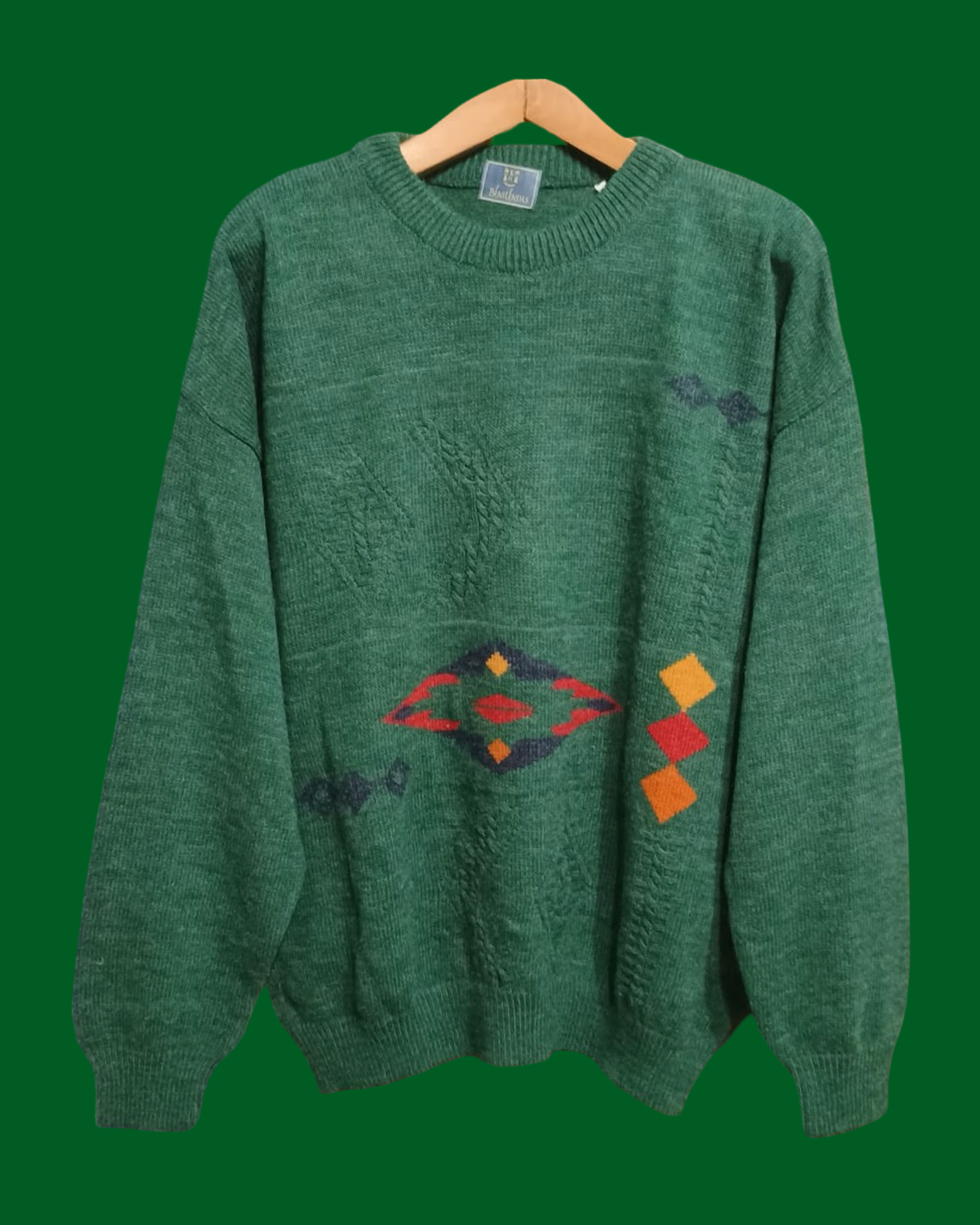 Vintage Multicolor Fantasy 90's Sweater Unisex Size L