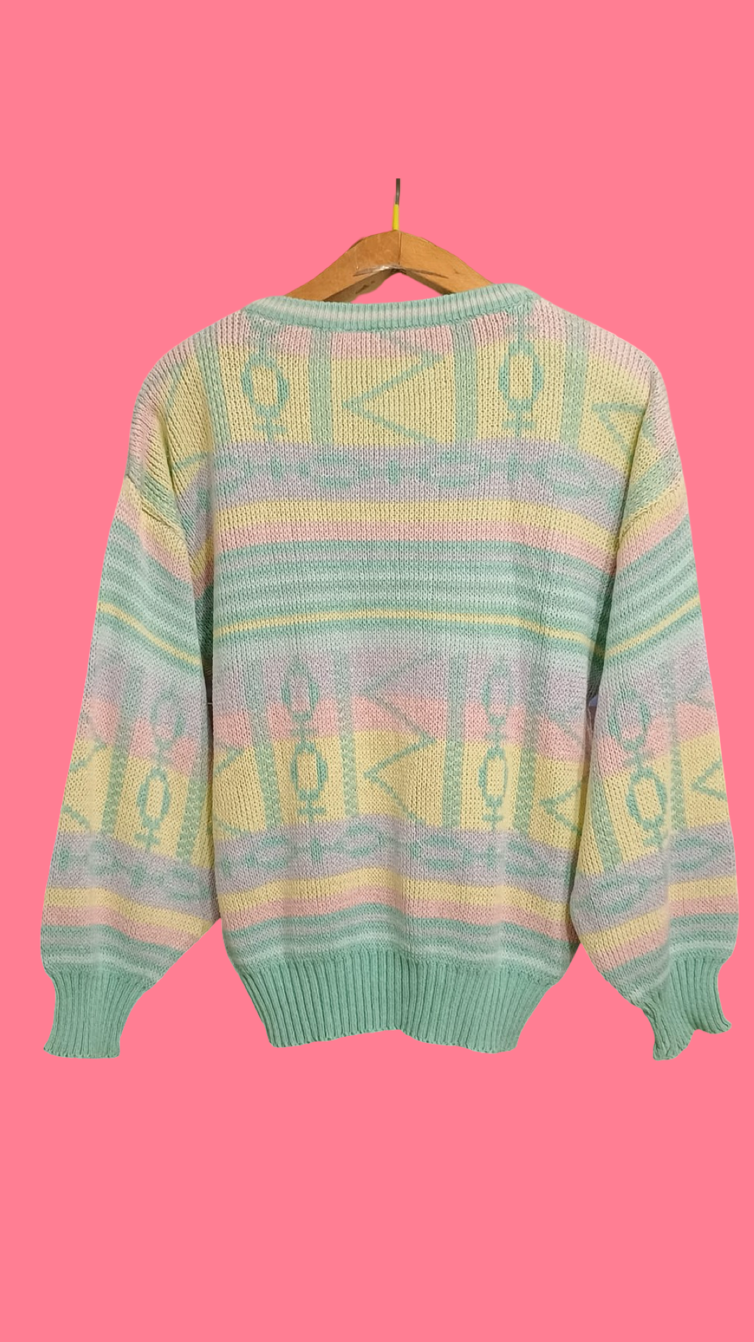 Vintage Multicolor Fantasy 90's Sweater Woman Size M