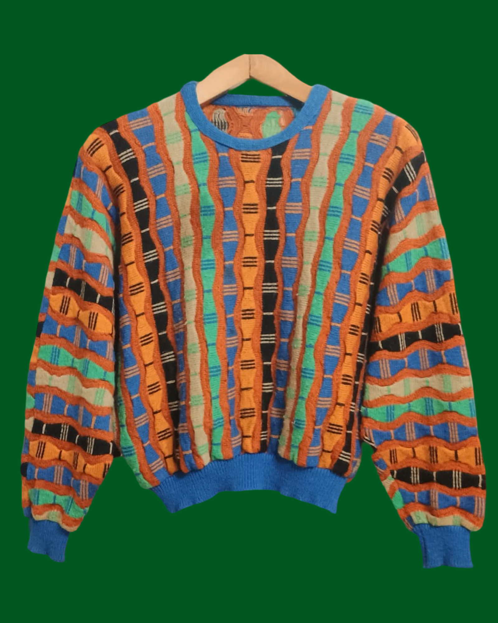 Vintage Multicolor Fantasy 90's Sweater Woman Size S