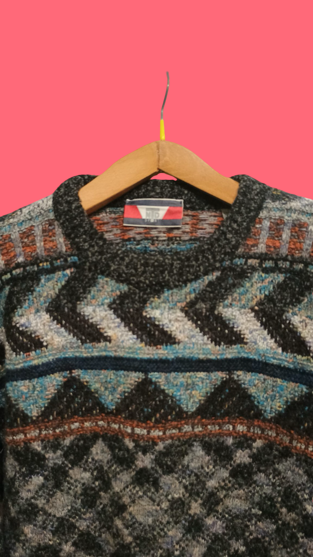 Vintage Multicolor Fantasy 90's Sweater Unisex Size XL