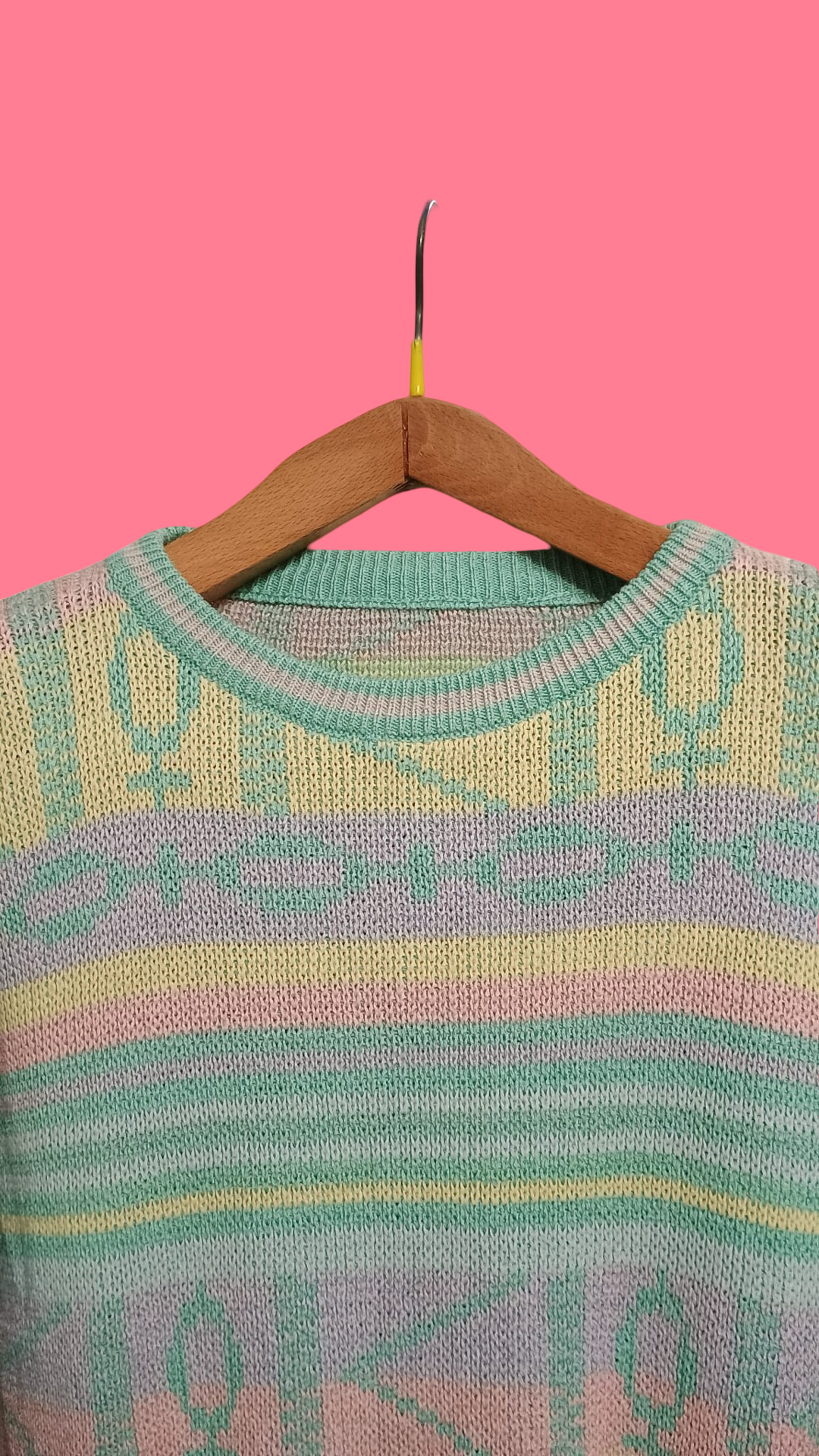 Vintage Multicolor Fantasy 90's Sweater Woman Size M