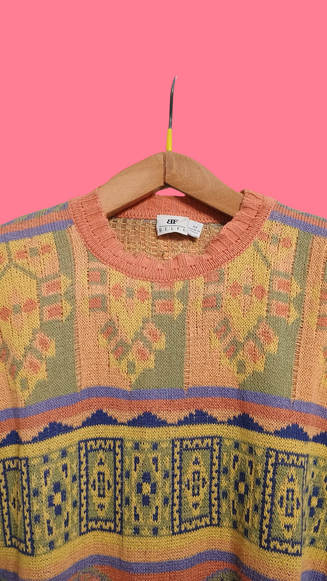 Vintage Multicolor Fantasy 90's Sweater Unisex Size M