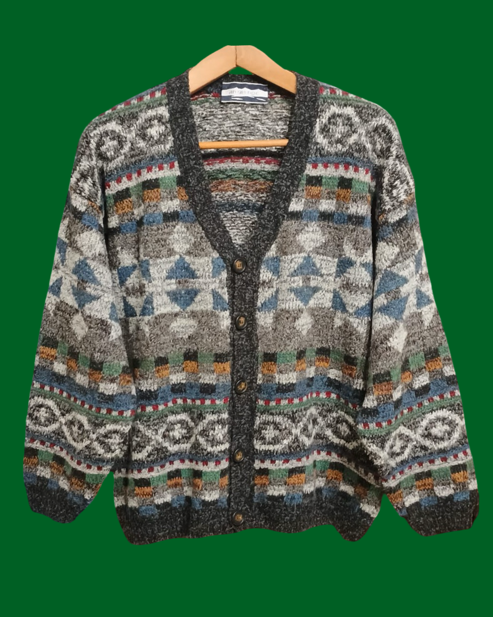 Vintage Multicolor Fantasy 90's Cardigan Unisex Size M
