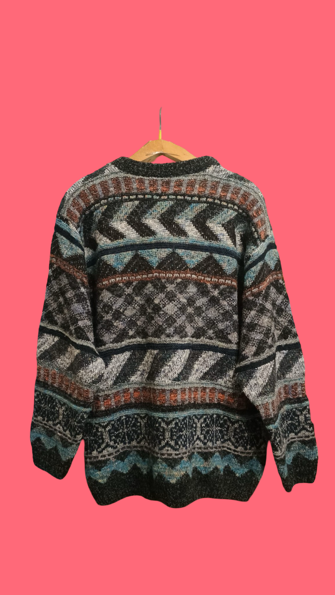 Vintage Multicolor Fantasy 90's Sweater Unisex Size XL