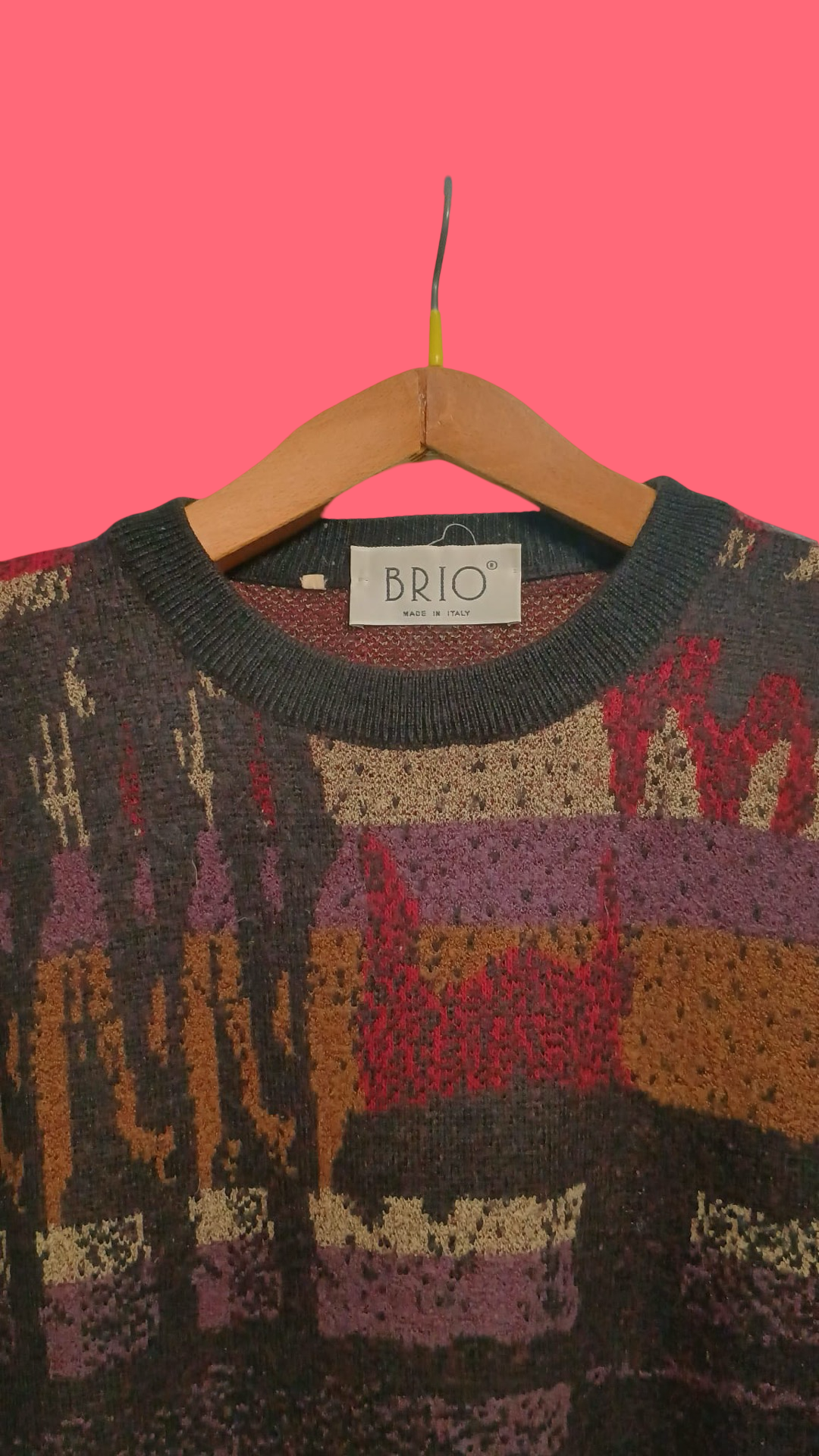 Vintage Multicolor Fantasy 90's Sweater Unisex Size M