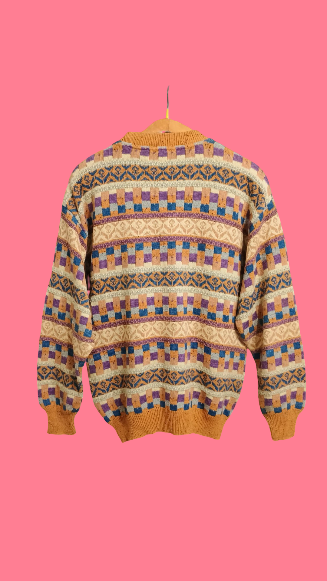 Vintage Multicolor Fantasy 90's Sweater Unisex Size M