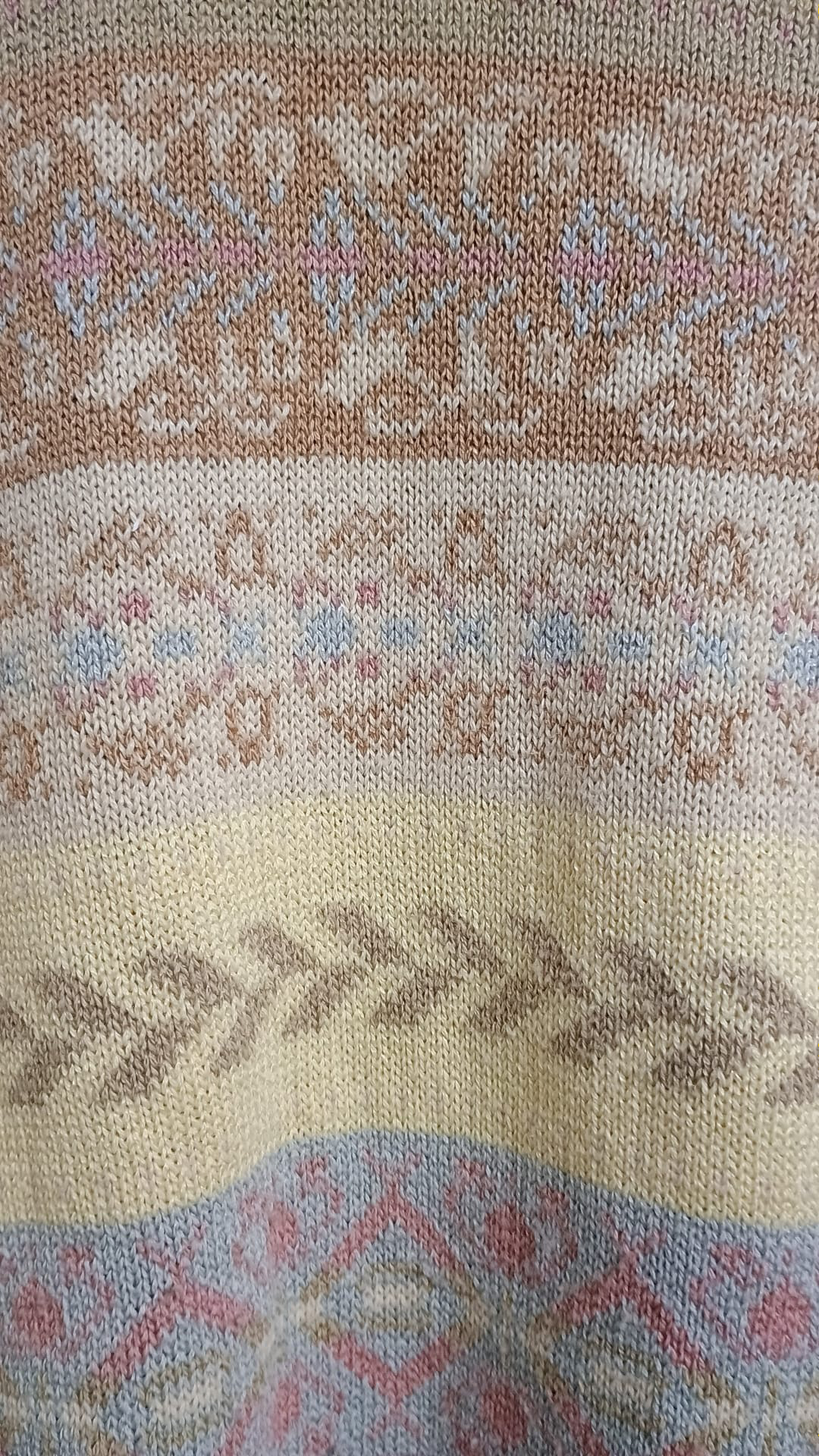 Maglione Vintage Multicolor A Fantasia Anni 90 Unisex Size L