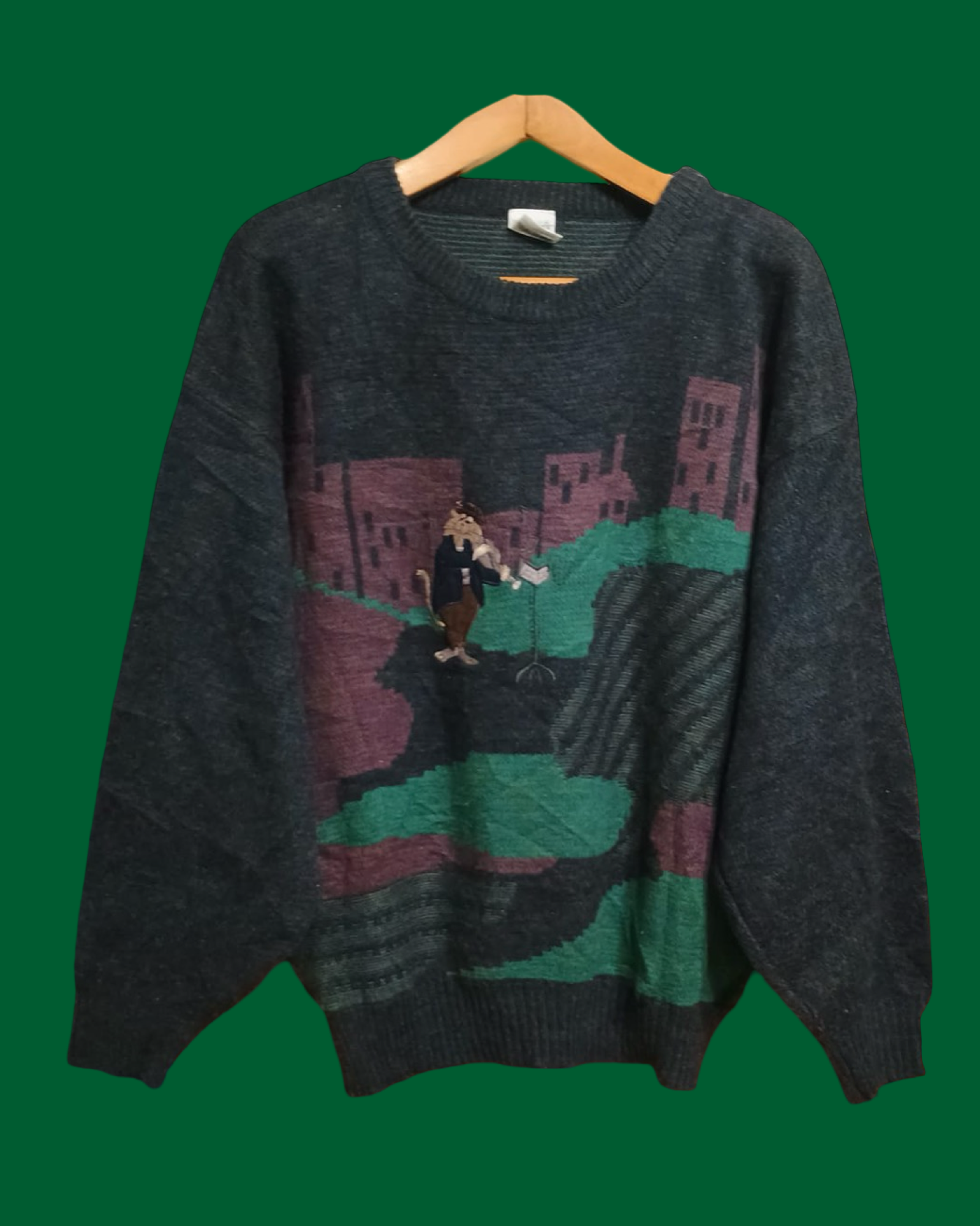 Vintage Multicolor Fantasy 90's Sweater Unisex Size M