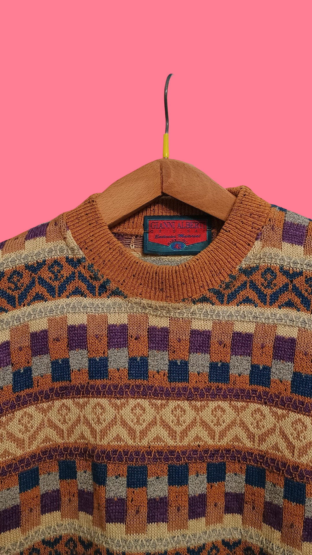 Vintage Multicolor Fantasy 90's Sweater Unisex Size M