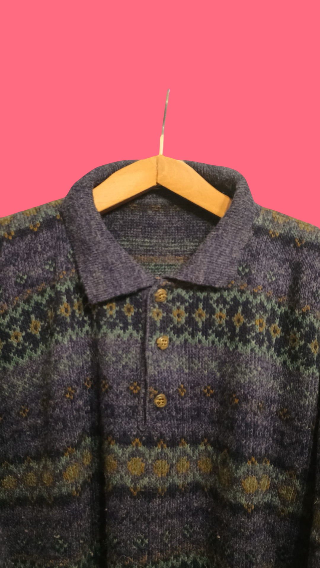Vintage Multicolor Fantasy 90's Sweater Unisex Size M