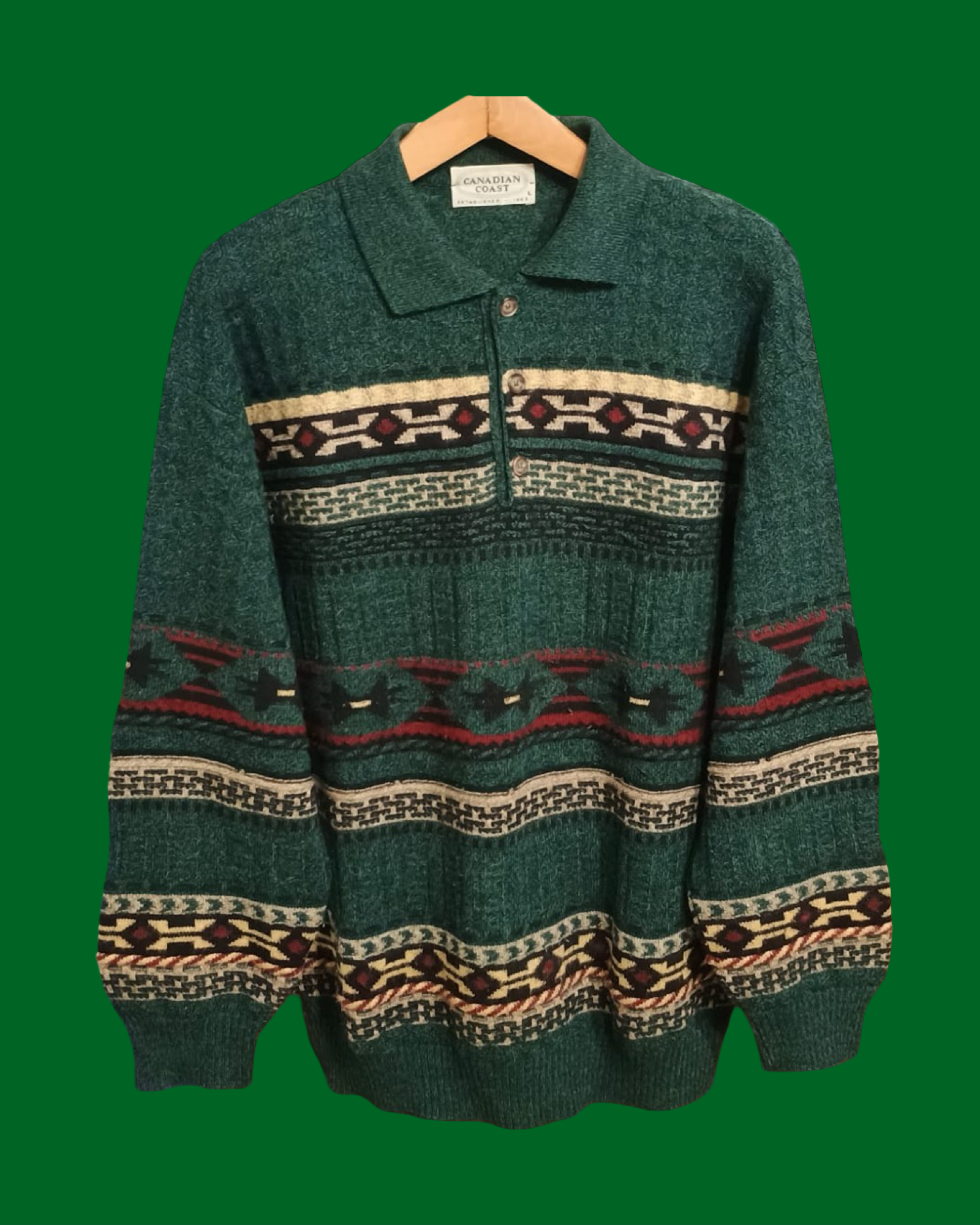 Vintage Multicolor Fantasy 90's Sweater Unisex Size XL