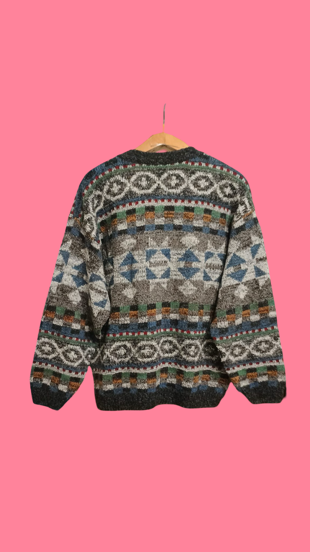 Vintage Multicolor Fantasy 90's Cardigan Unisex Size M