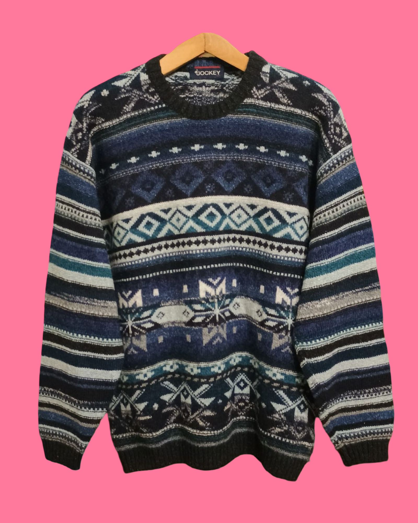 Vintage Multicolor Fantasy 90's Sweater Unisex Size L