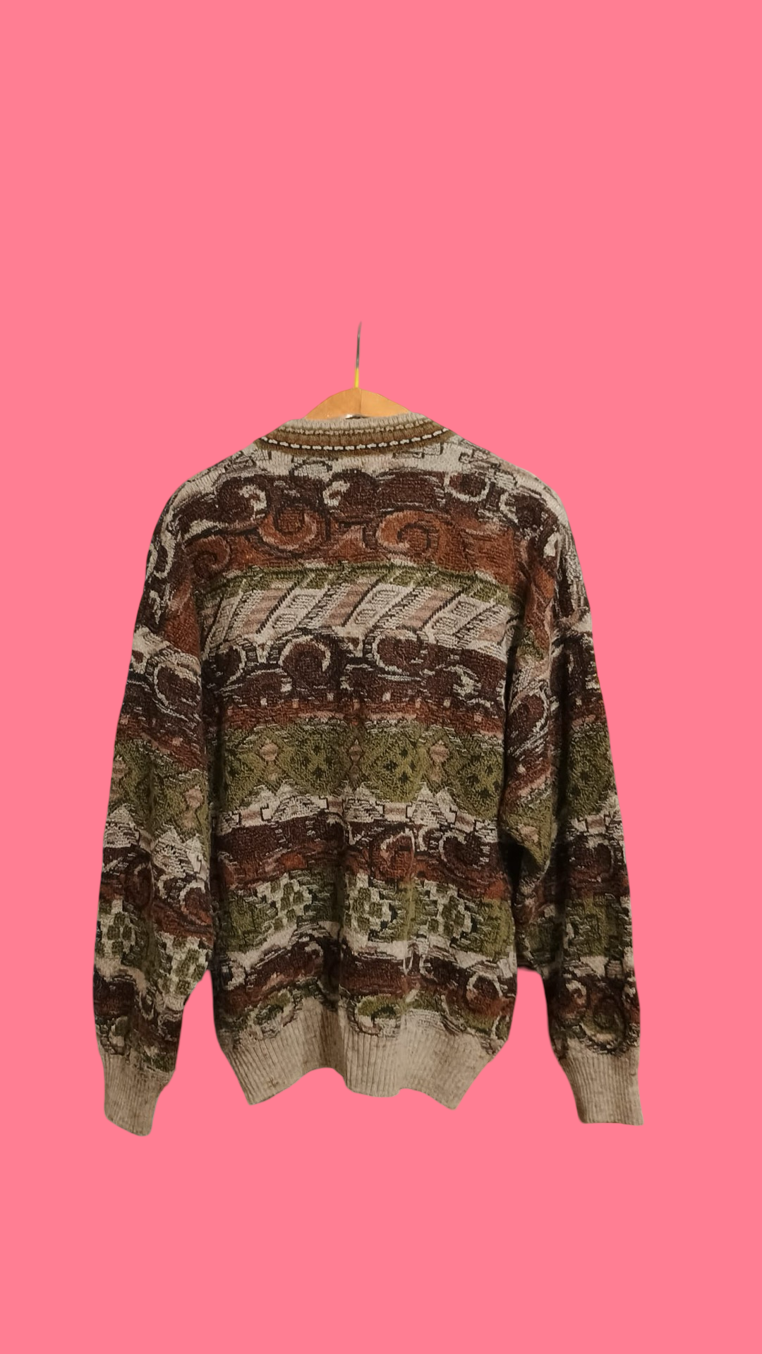 Vintage Multicolor Fantasy 90's Sweater Unisex Size L