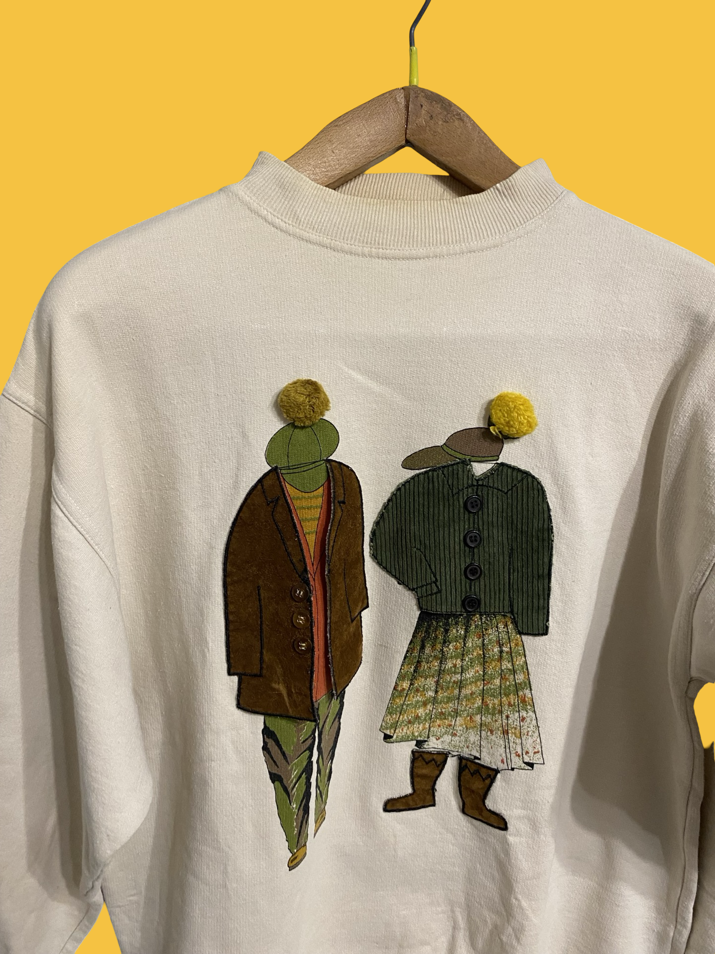 Vintage Multicolor Fantasy 90's Sweatshirt Woman Size M