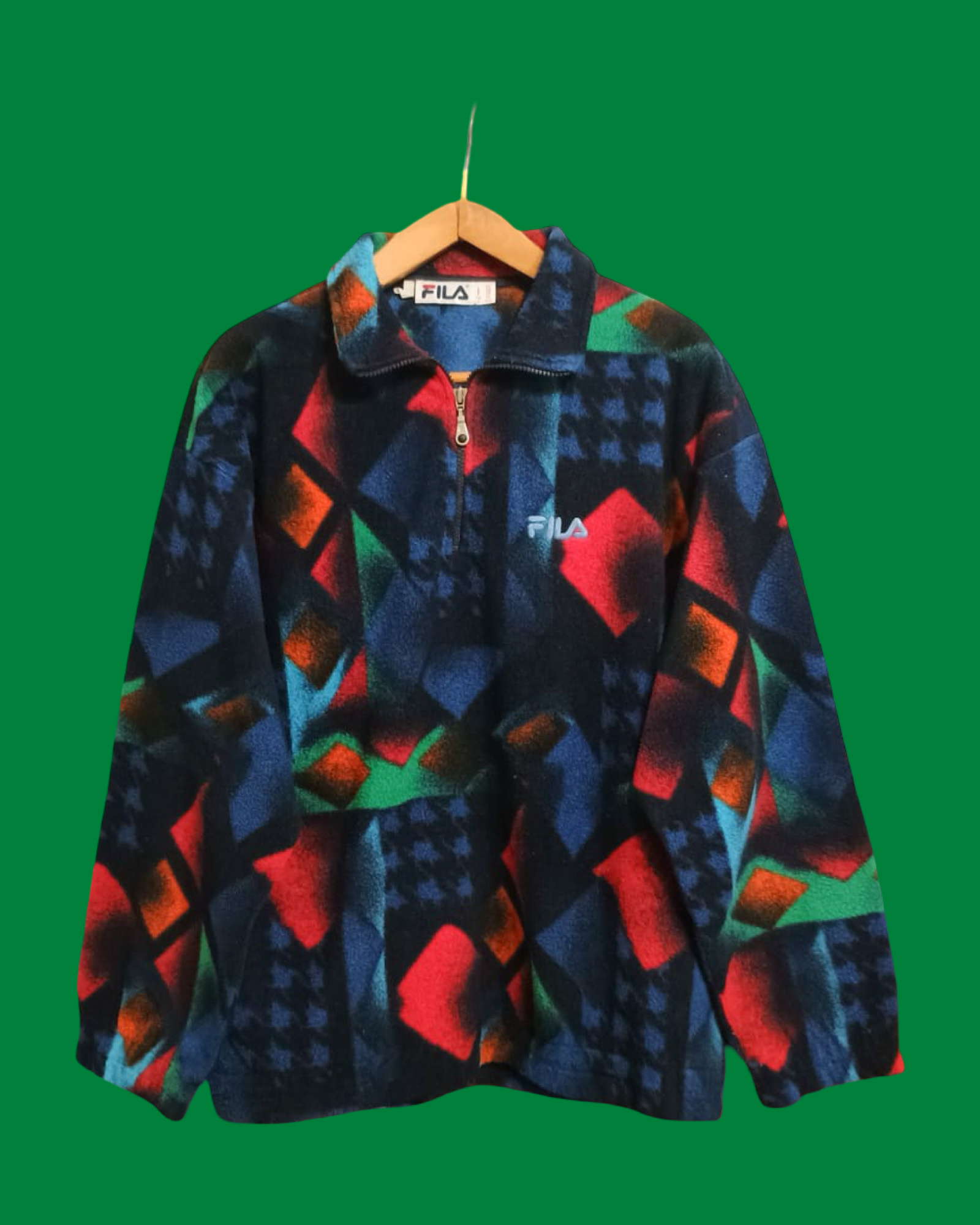 Vintage Multicolor Fantasy 90's Fila Sweatshirt Unisex Size XL