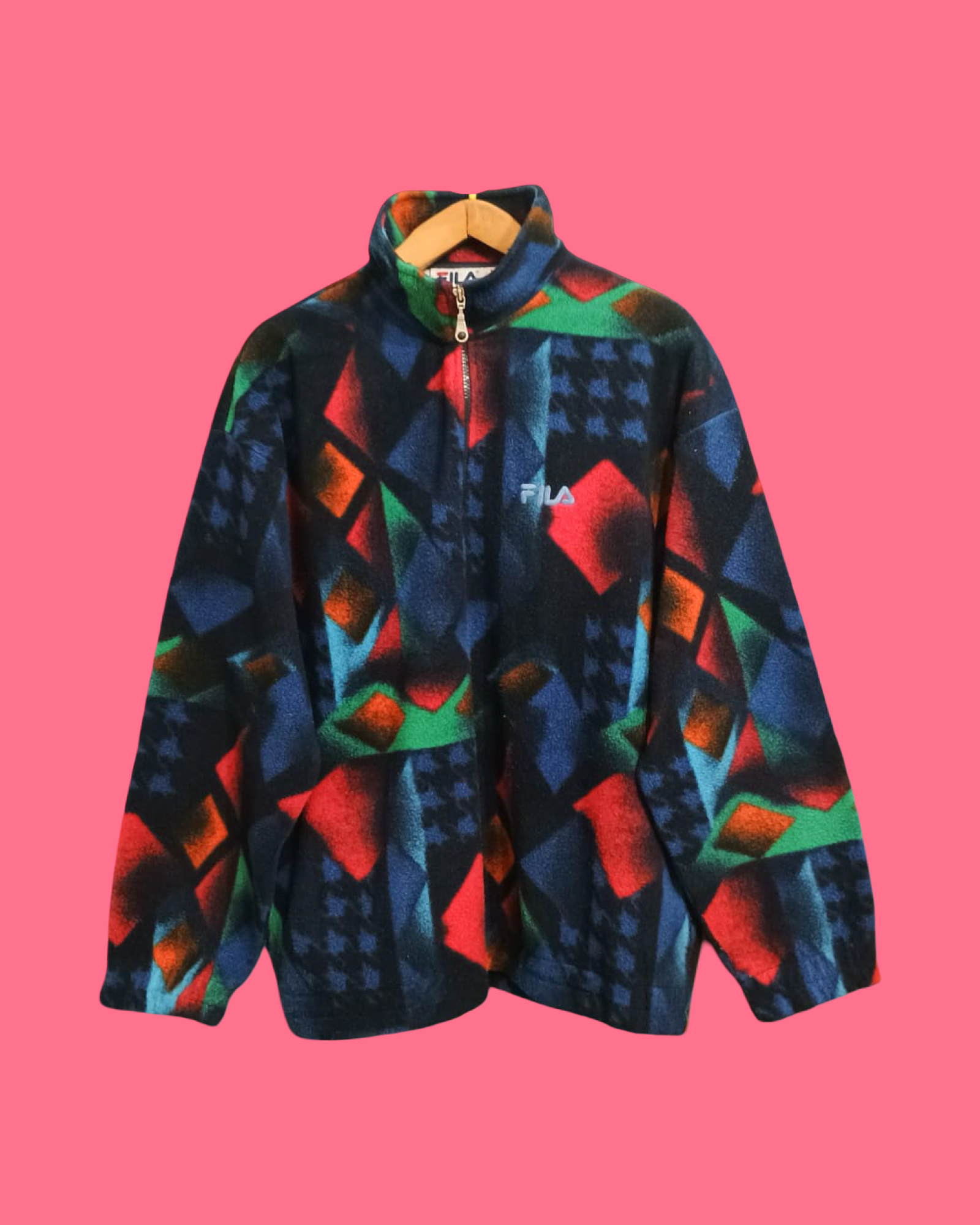 Vintage Multicolor Fantasy 90's Fila Sweatshirt Unisex Size XL
