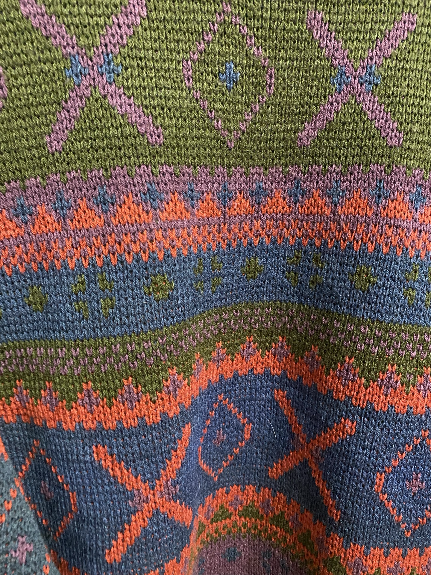 Vintage Multicolor Fantasy 90's Sweater Unisex Size L