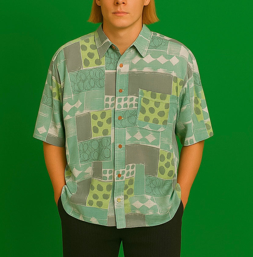Vintage Style Multicolor Fantasy 90's Shirt Unisex Size L