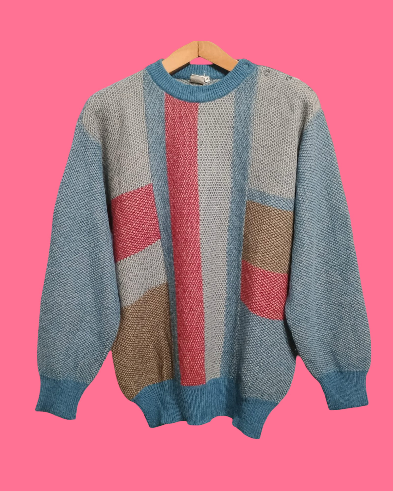 Vintage Multicolor Fantasy 90's Sweater Unisex Size L