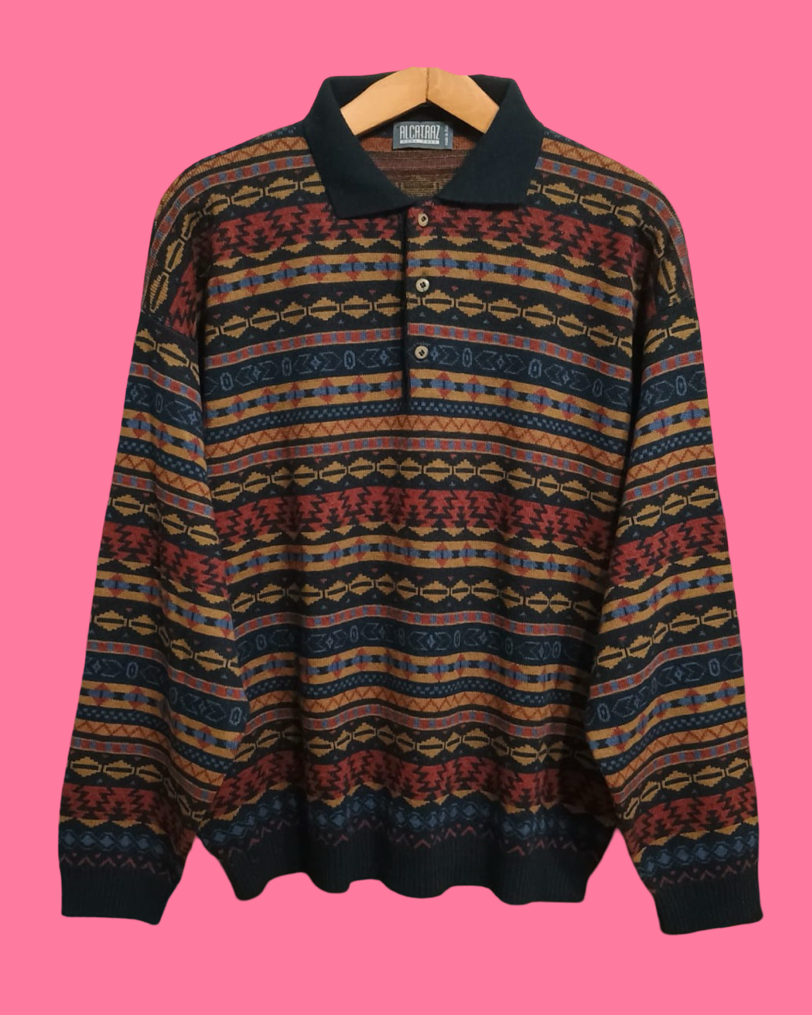 Vintage Multicolor Fantasy 90's Sweater Unisex Size XL