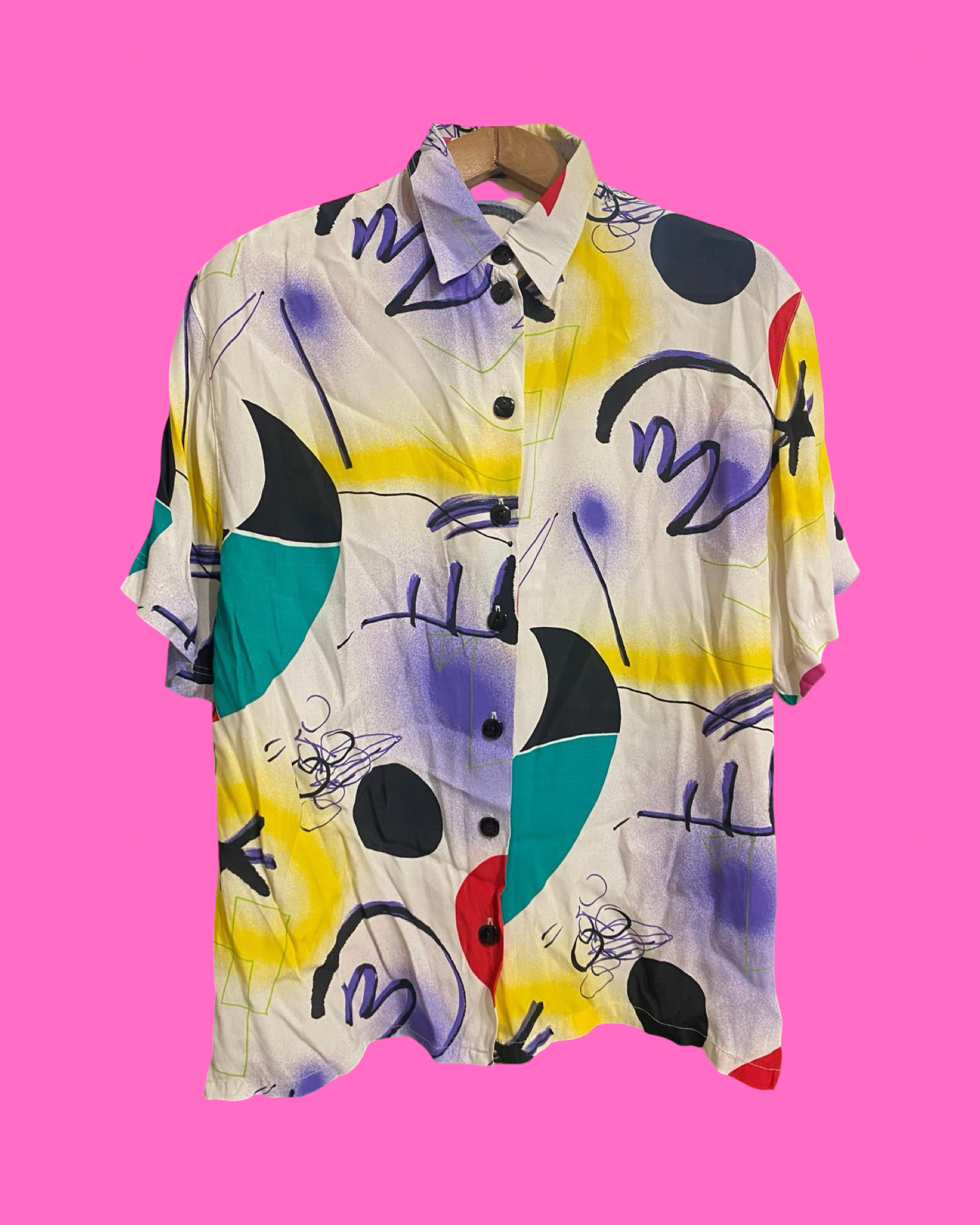 Vintage Multicolor Fantasy 90's Shirt Unisex Size M
