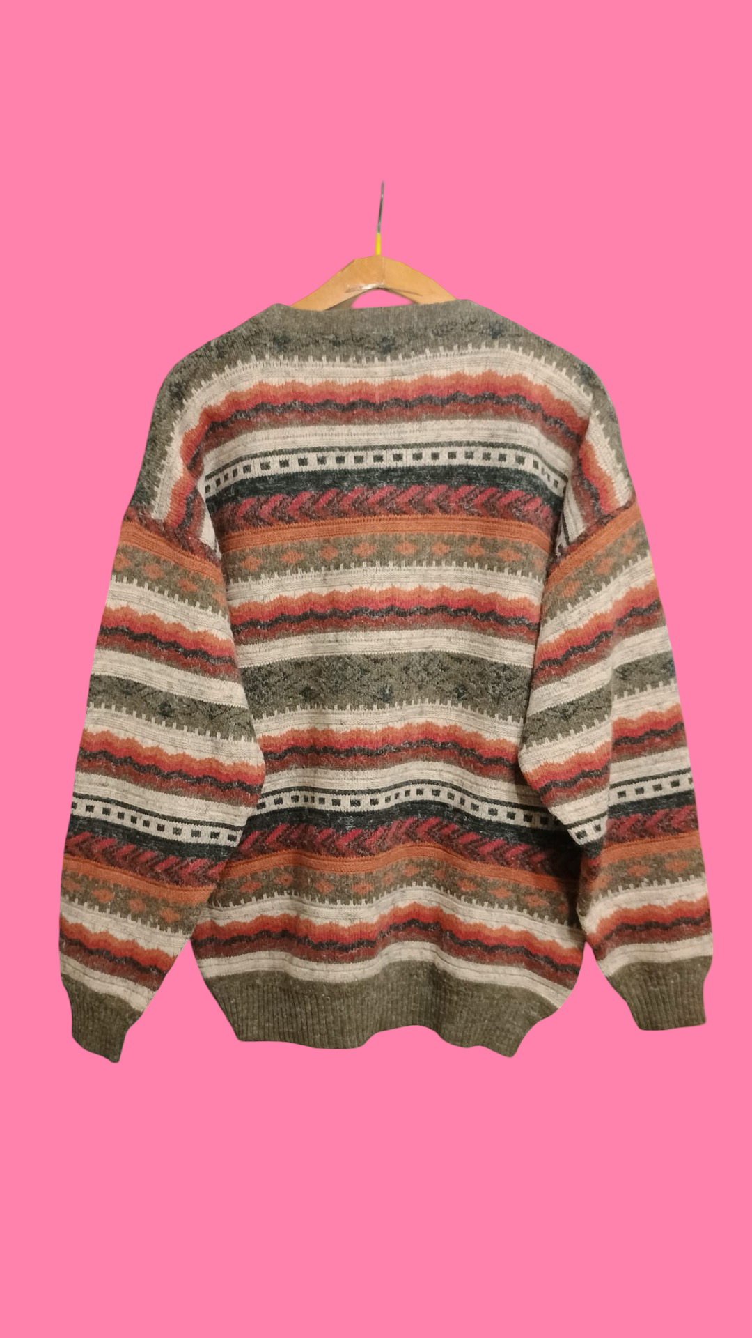 Vintage Multicolor Fantasy 90's Sweater Unisex Size XL