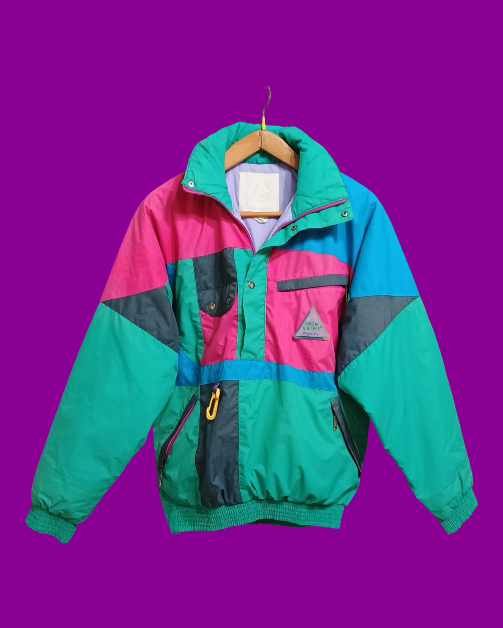 Vintage Multicolor Fantasy 90's Snow Jacket Unisex Size M