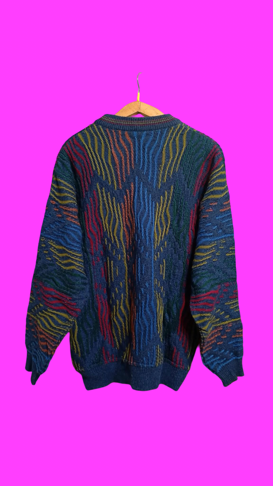 Vintage Multicolor Fantasy 90's Sweater Unisex Size XL