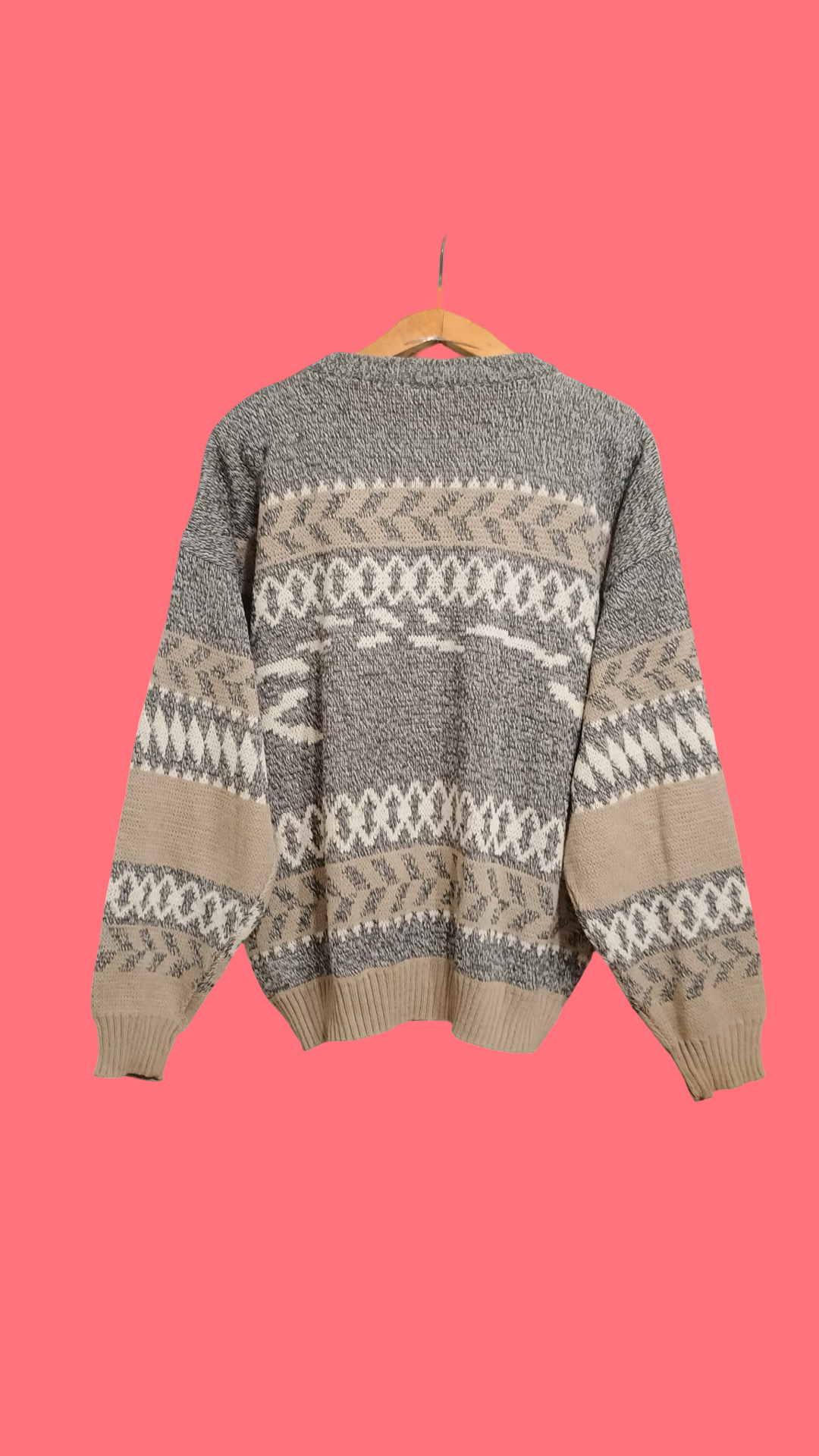 Vintage Multicolor Fantasy 90's Sweater Unisex Size XL