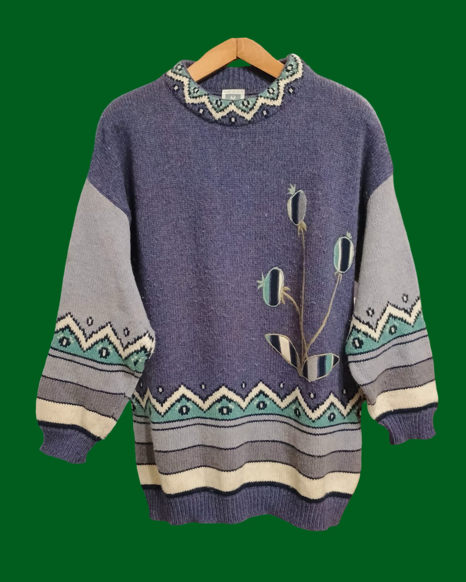 Vintage Multicolor Fantasy 90's Sweater Unisex Size XL