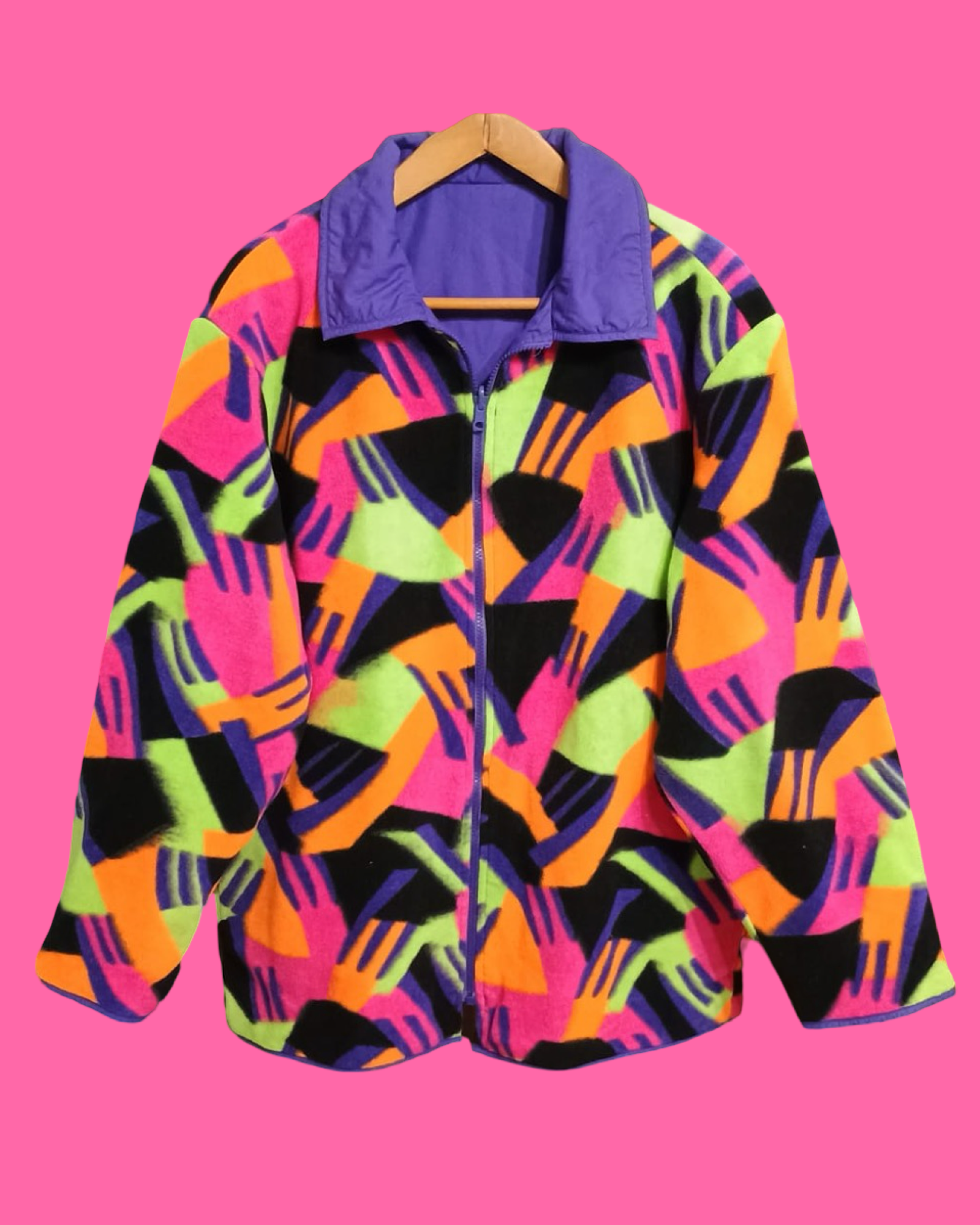Vintage Multicolor Fantasy 90's Fila Pile Snow Jacket Unisex Size XL