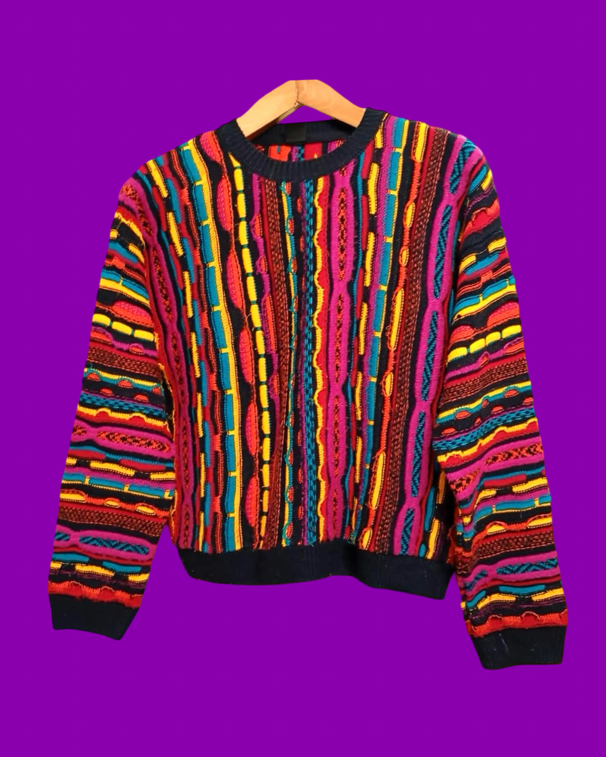 Vintage Style Multicolor Fantasy Rare Sweater Woman Size S