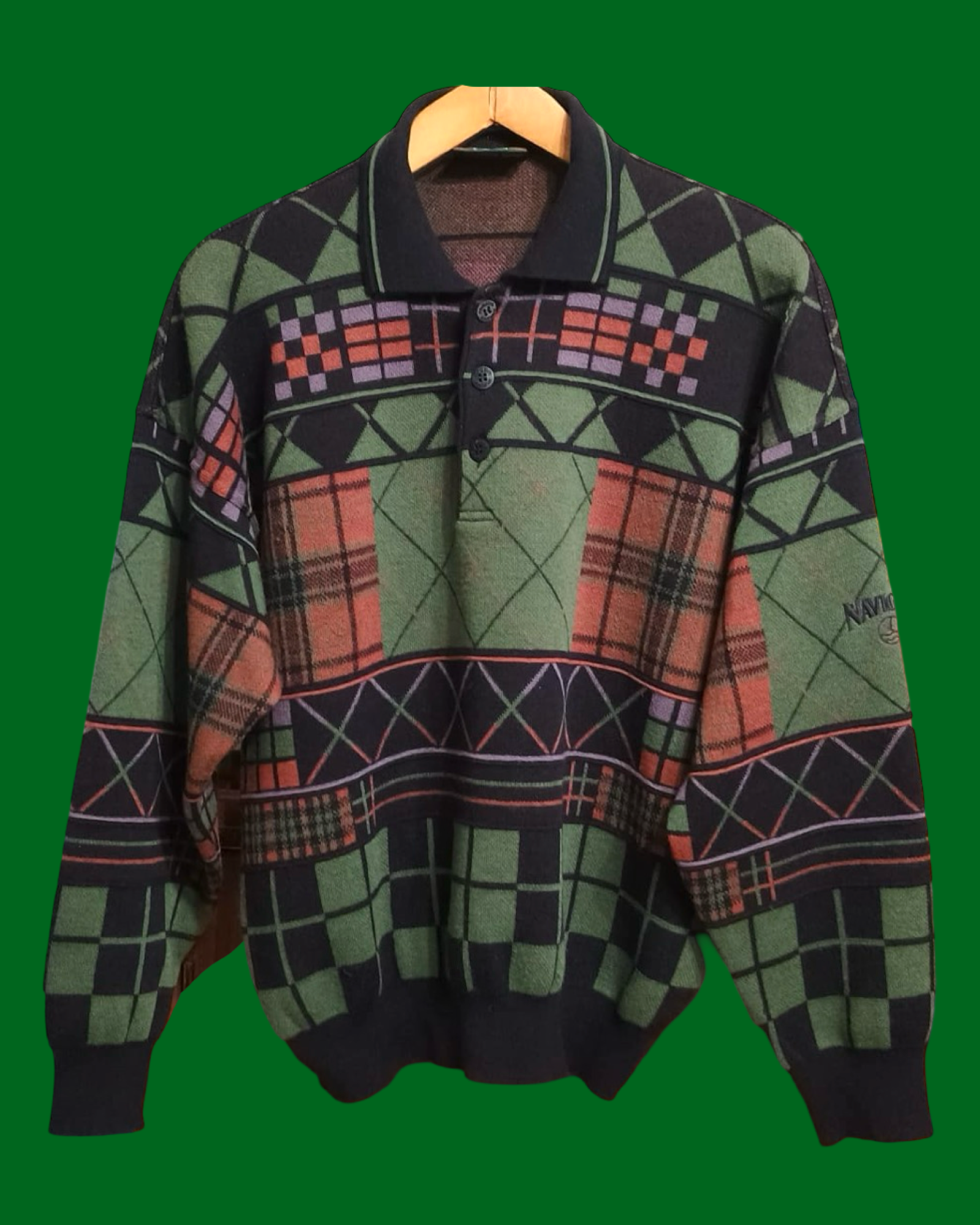 Vintage Multicolor Fantasy 90's Sweater Unisex Size M