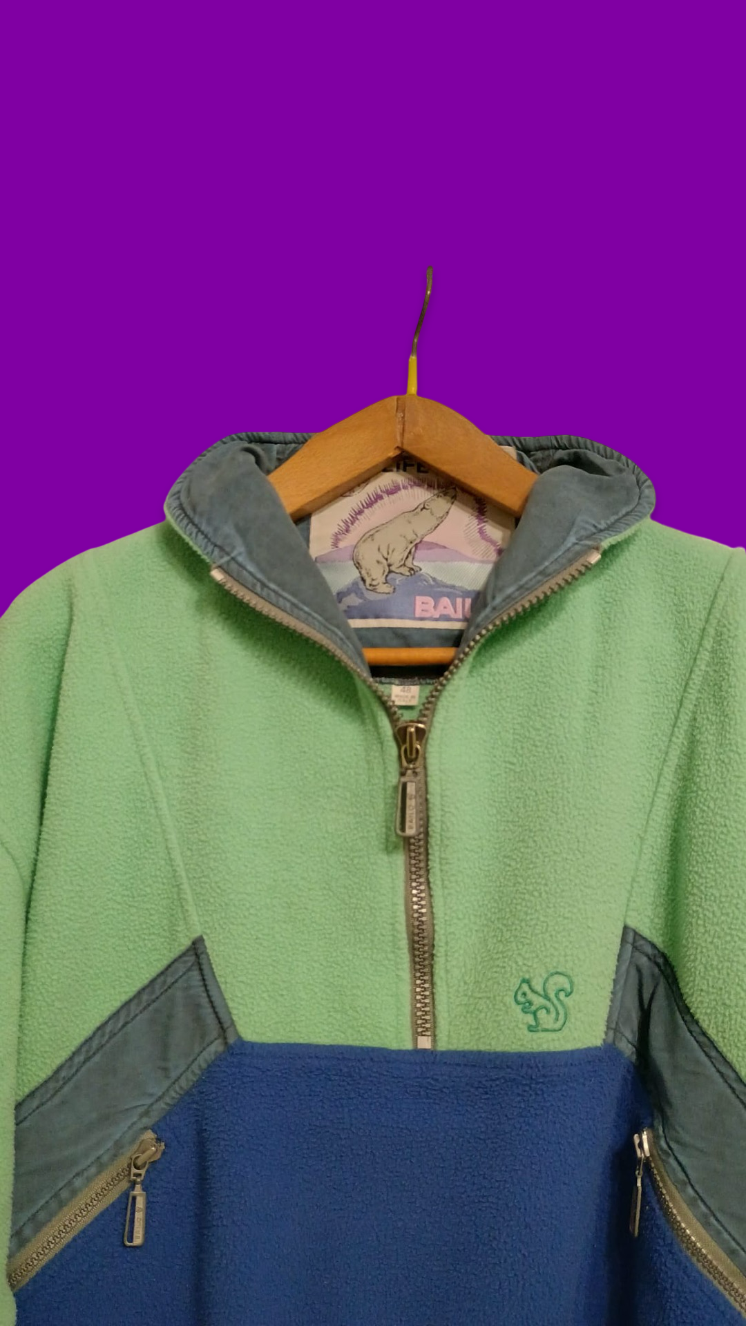 Vintage Multicolor Fantasy 90's Fleece Unisex Size M