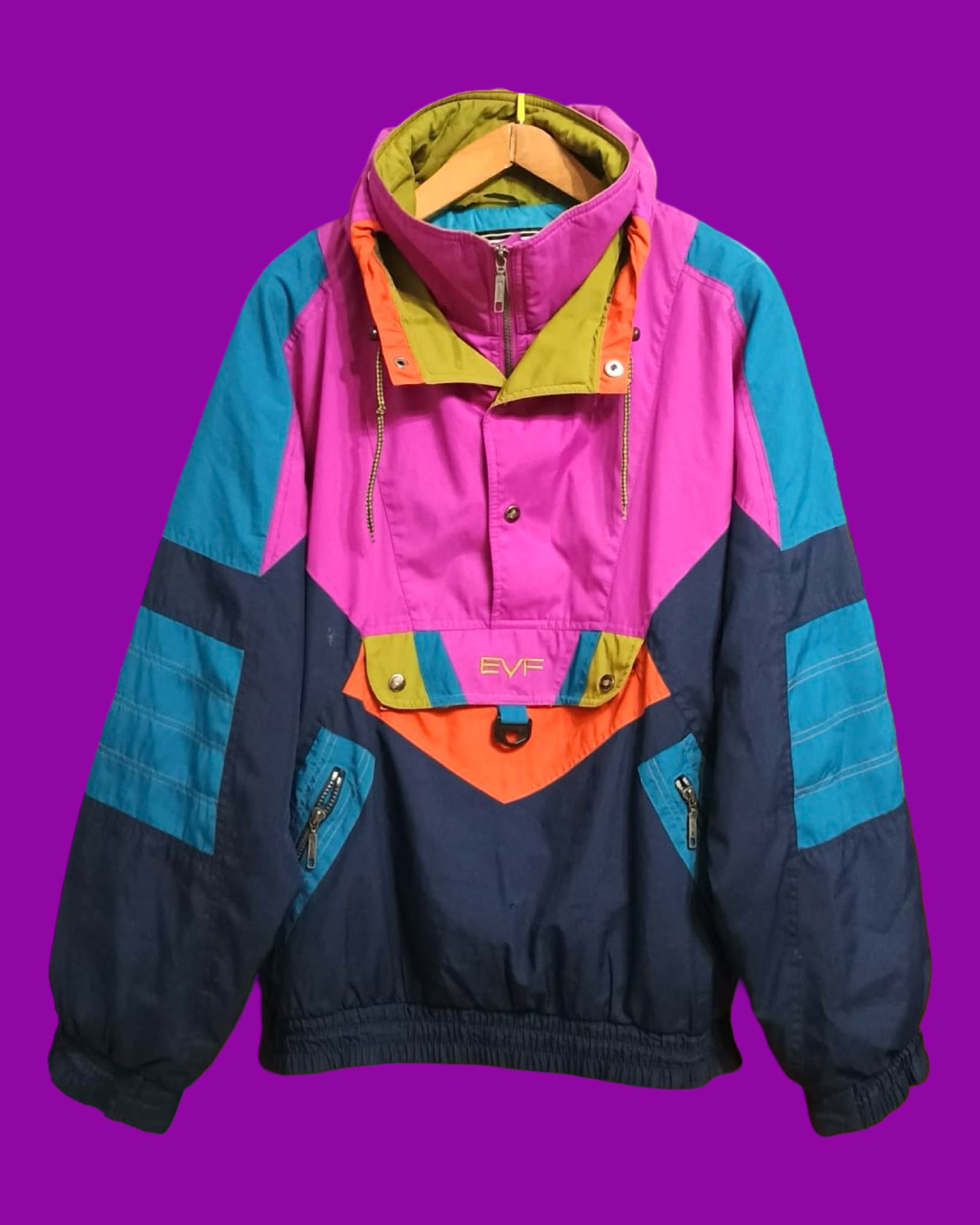 Vintage Multicolor Fantasy 90's Snow Jacket Unisex Size L