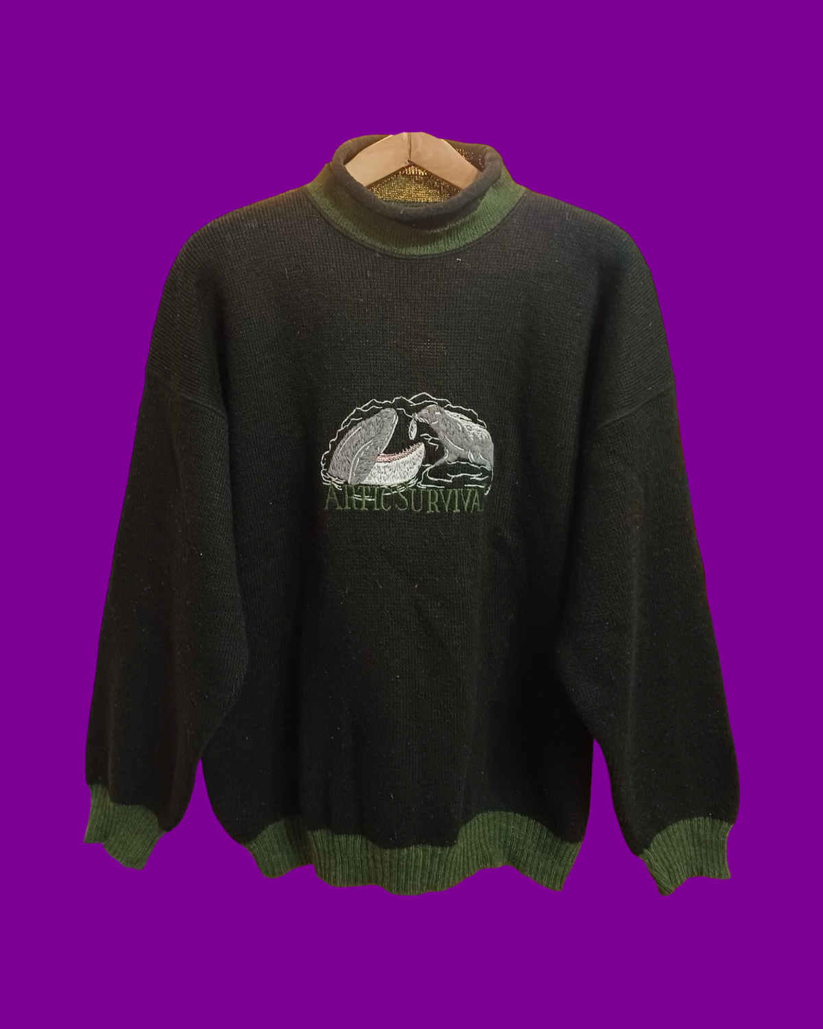Vintage Multicolor Fantasy 90's Sweater Unisex Size L