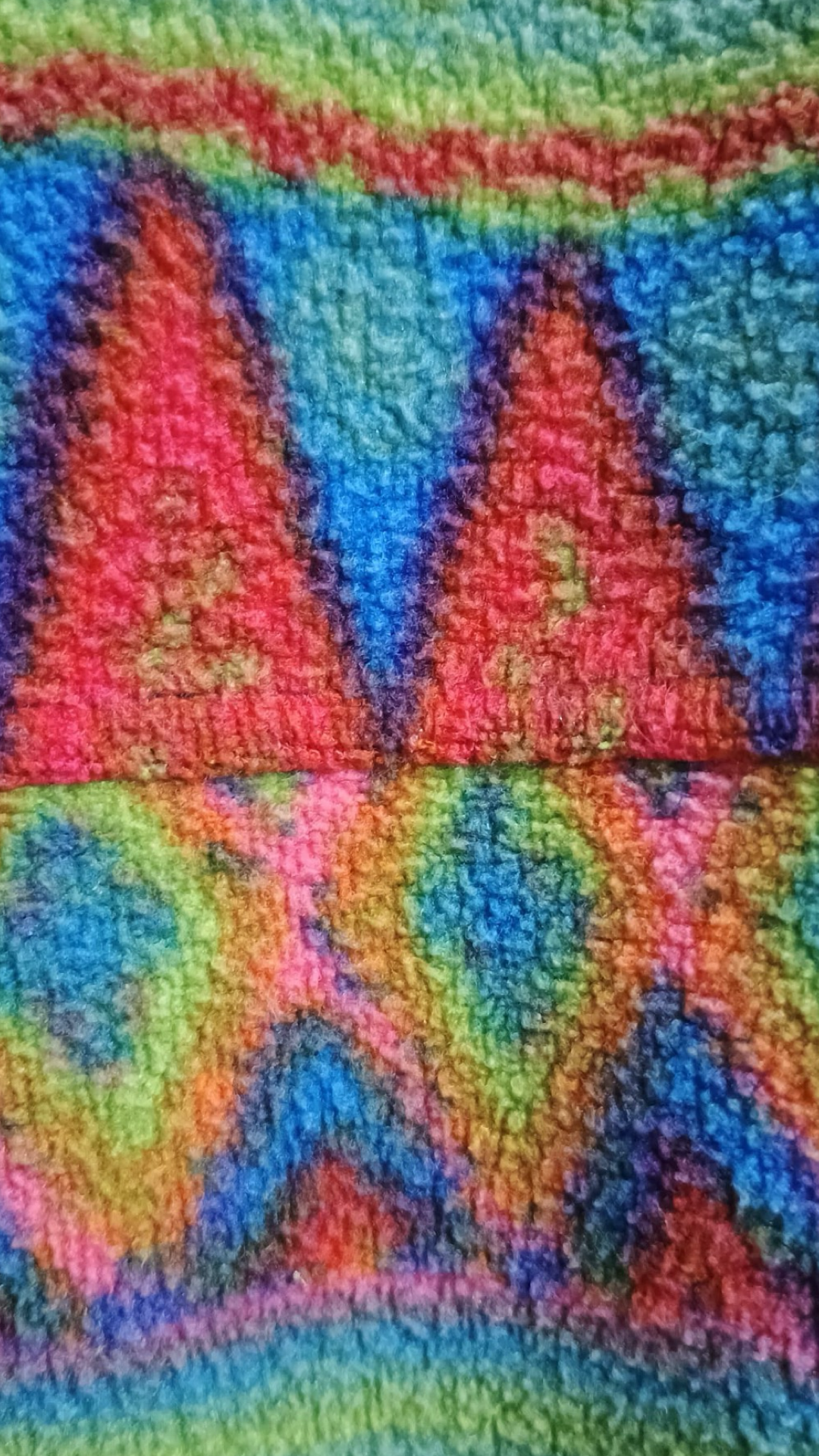 Sweatshirt Vintage Multicolor A Fantasia Anni 90 Woman Size S