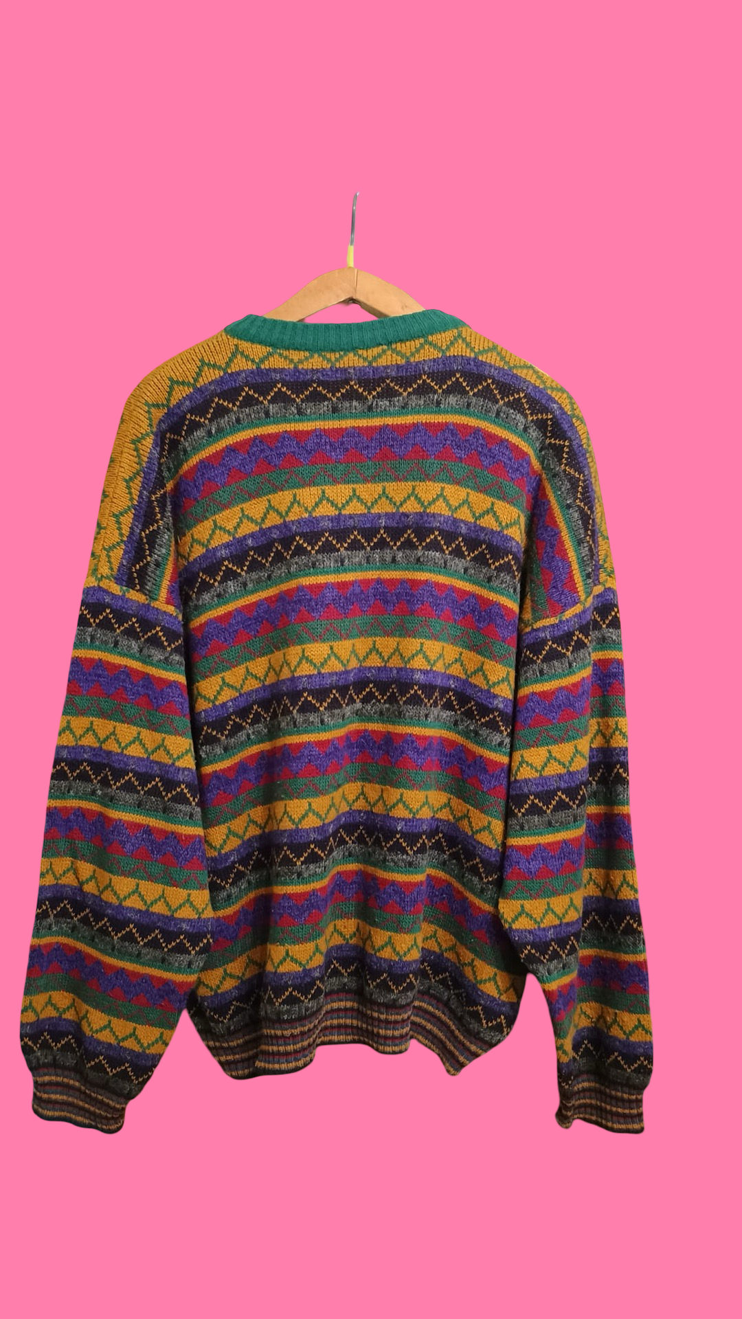 Vintage Multicolor Fantasy 90's Sweater Unisex Size XL