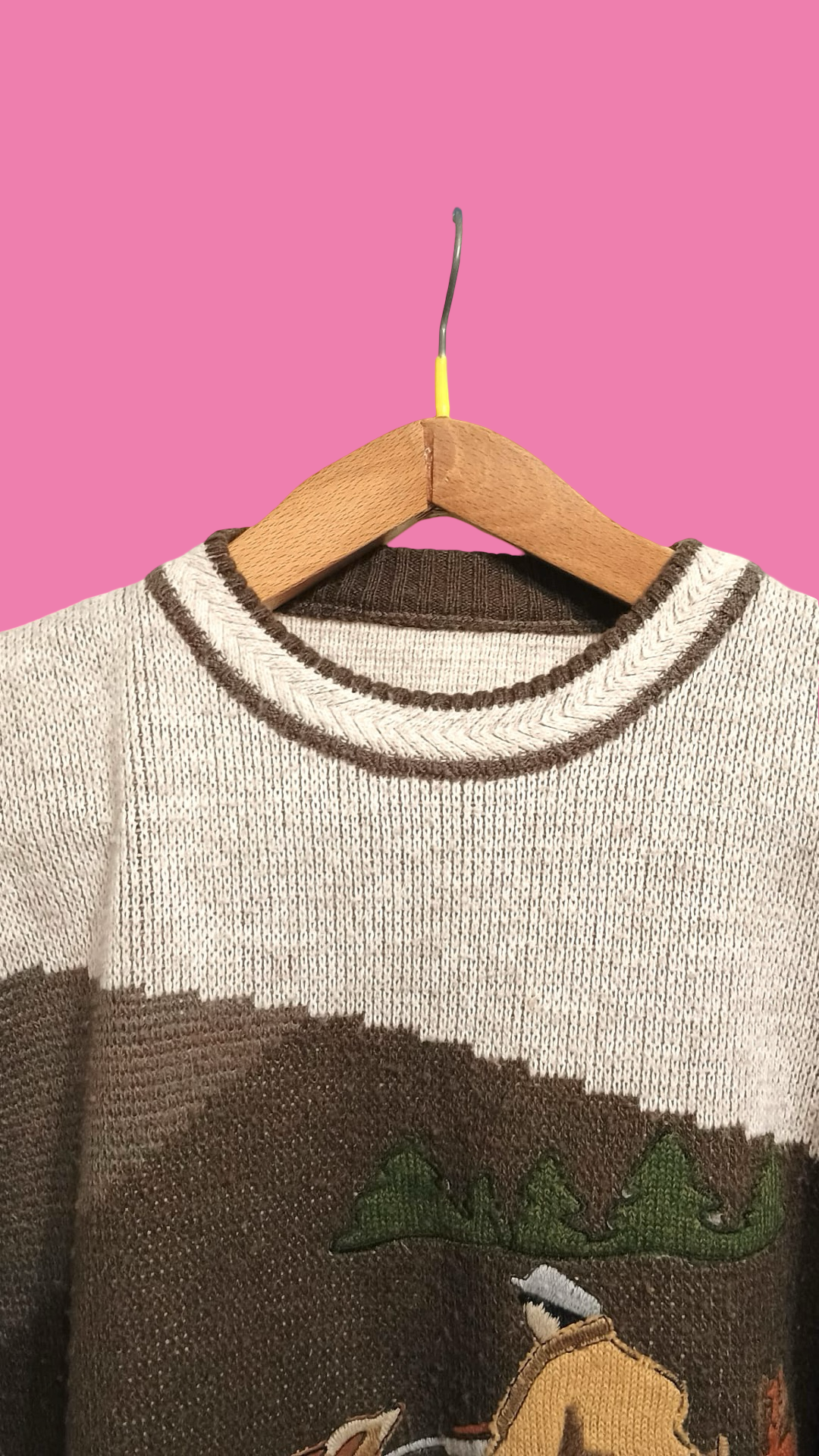 Vintage Multicolor Fantasy 90's Sweater Unisex Size L