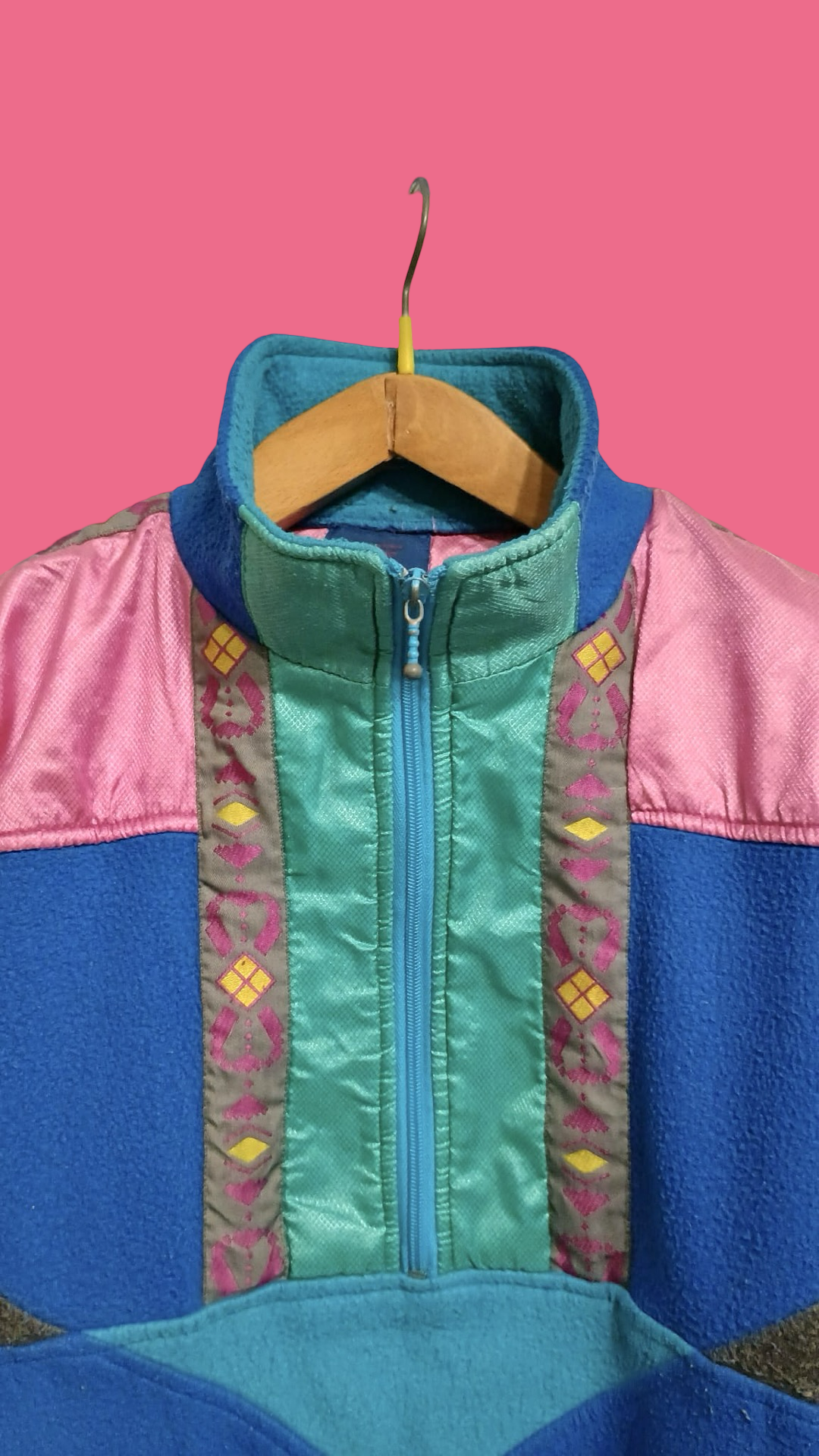 Vintage Multicolor Fantasy 90's Fleece Unisex Size L