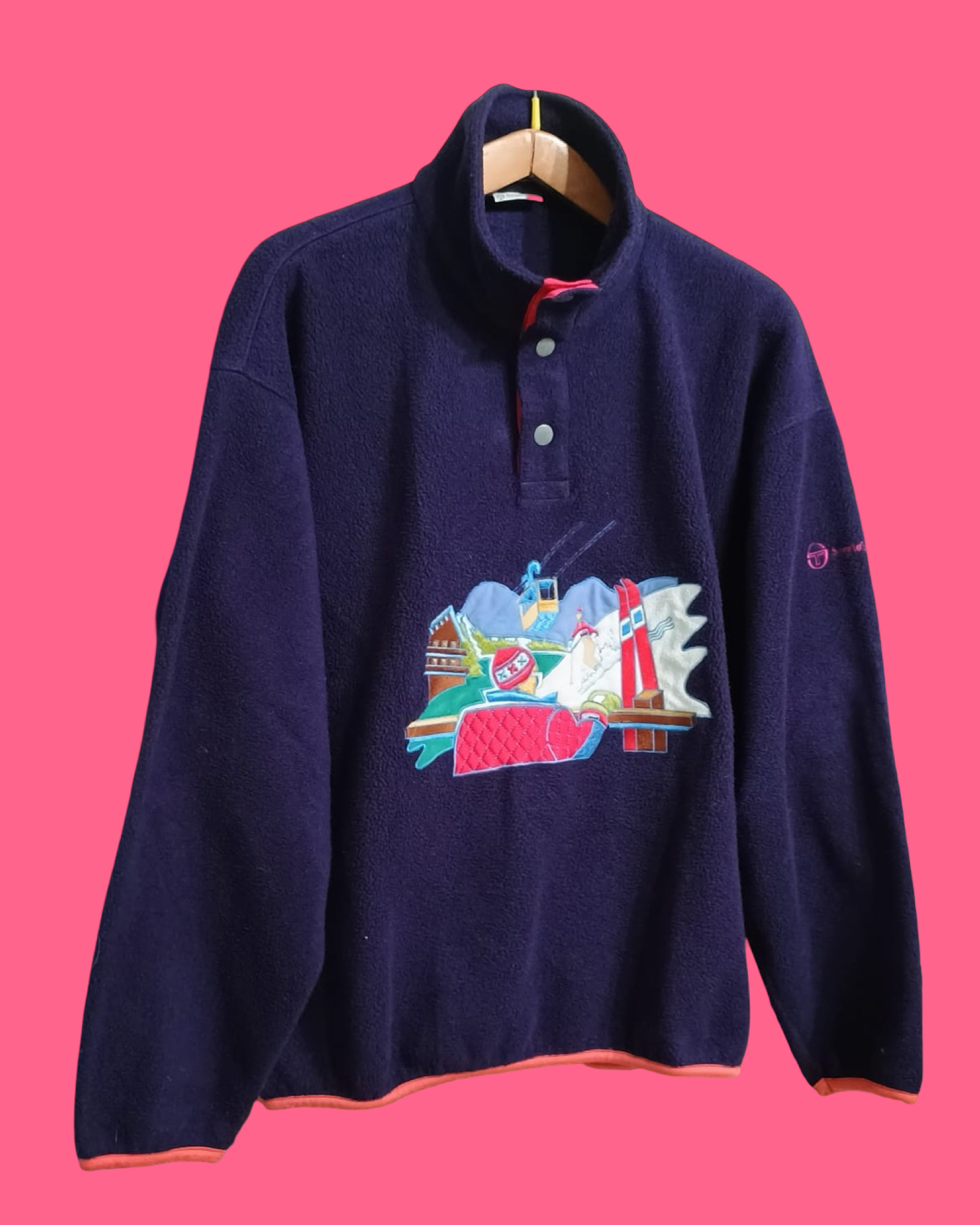 Vintage Multicolor Fantasy Sergio Tacchini 90's Sweatshirt Unisex Size L