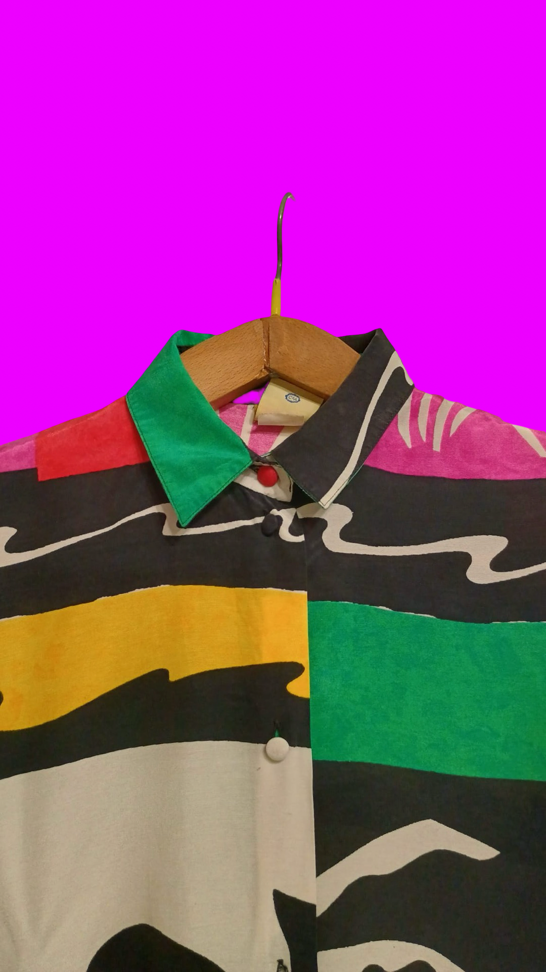 Vintage Multicolor Fantasy 90's Shirt Woman Size M
