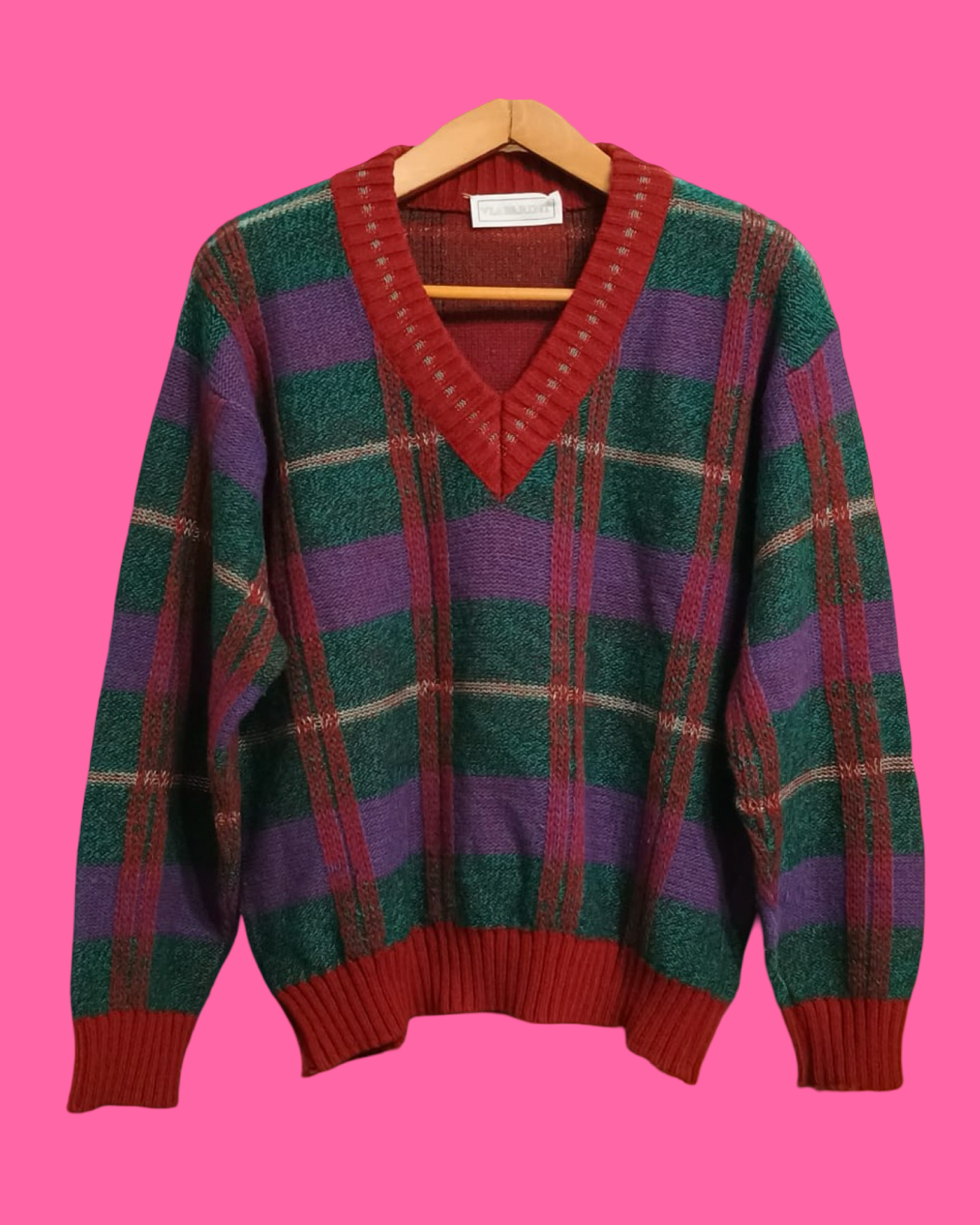 Vintage Multicolor Fantasy 90's Sweater Unisex Size M