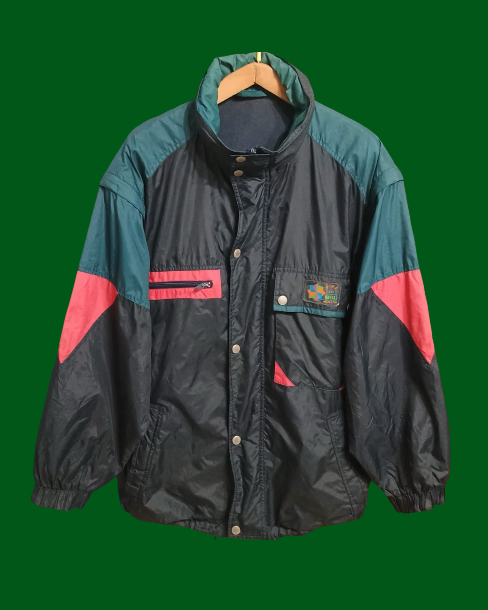 Vintage Multicolor Fantasy 90's Winter Jacket Unisex Size XL