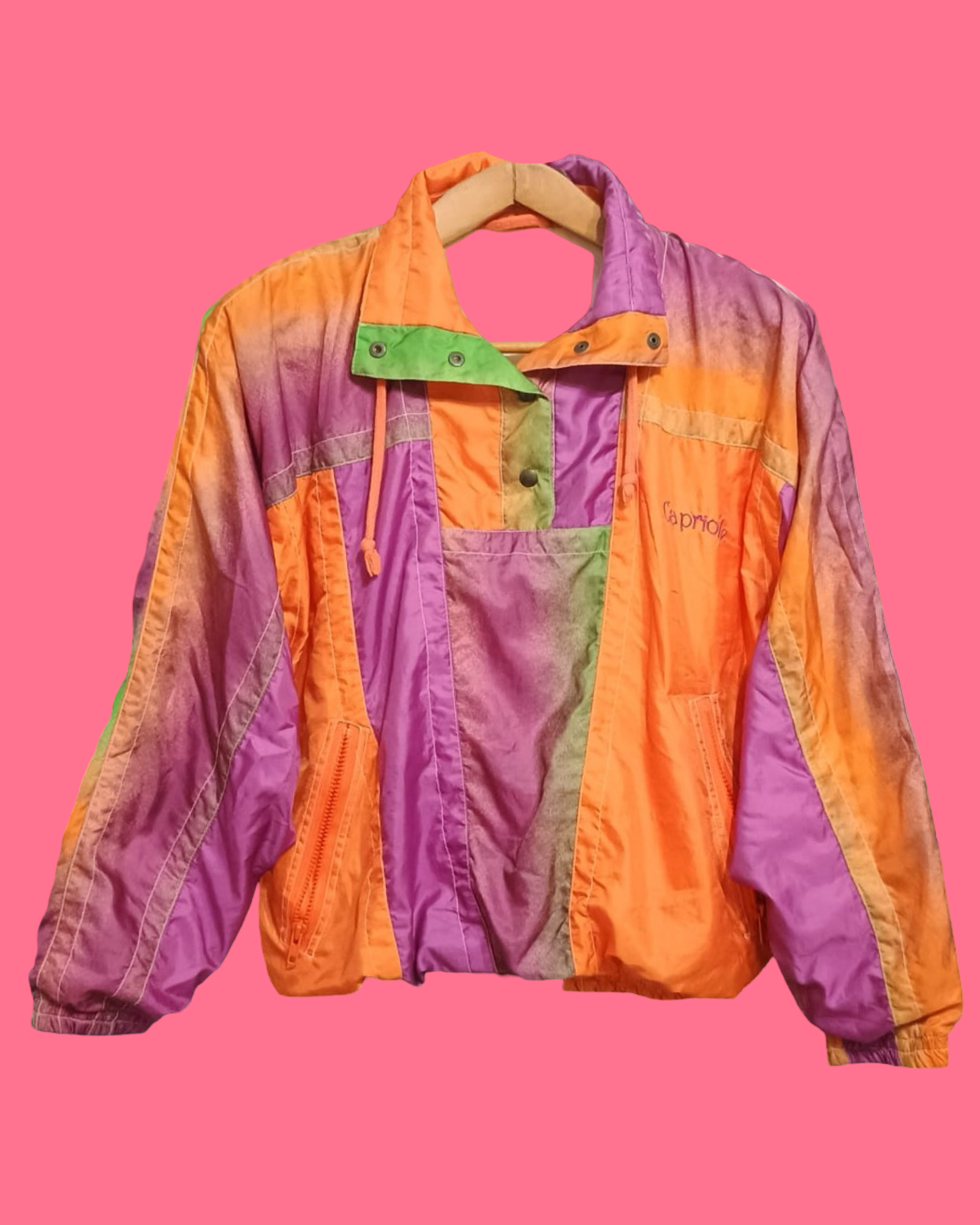Vintage Multicolor Fantasy 90's Sweatshirt Woman Size S