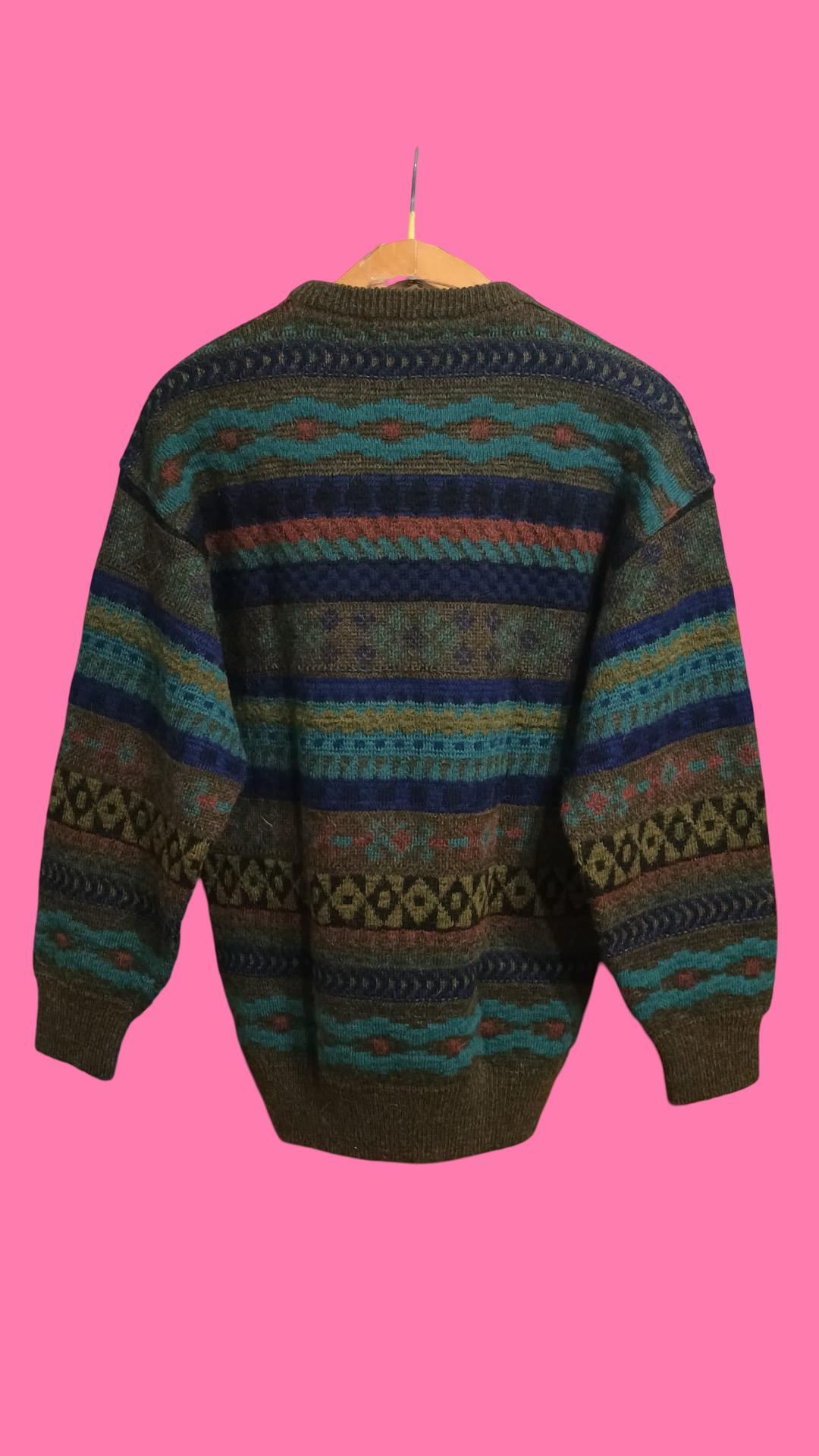 Vintage Multicolor Fantasy 90's Sweater Unisex Size M
