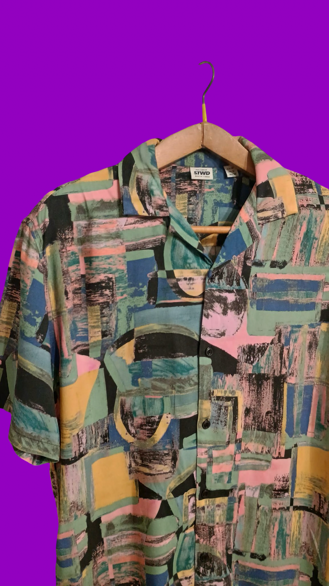 Vintage Style Multicolor Fantasy Shirt Unisex Size M