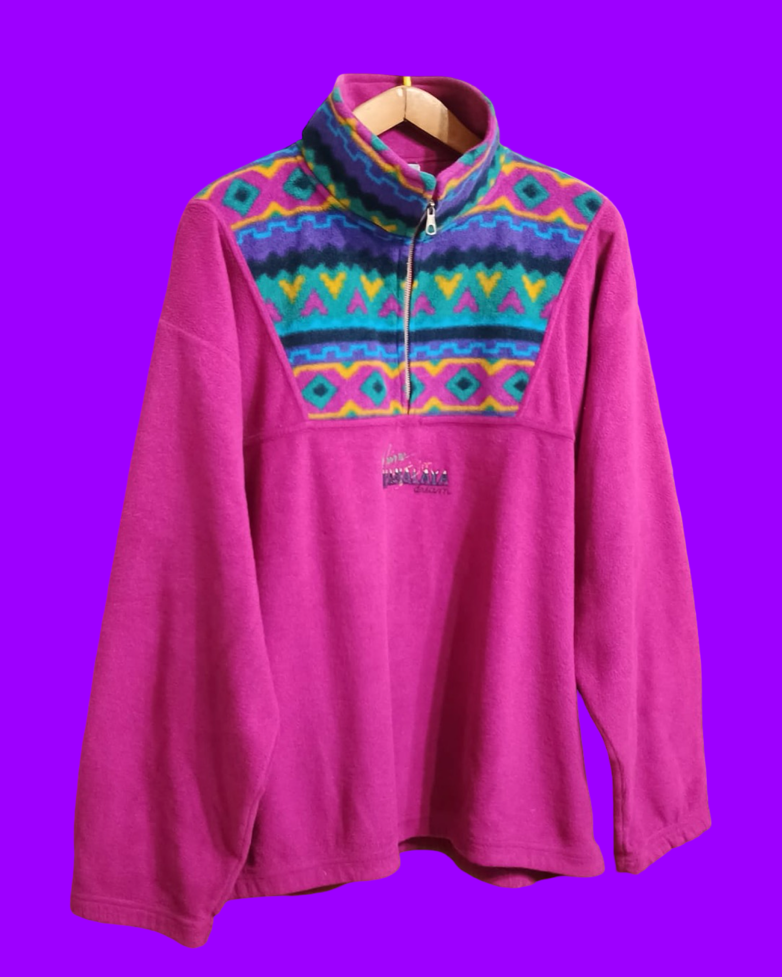 Vintage Multicolor Fantasy 90's Fleece Unisex Size XL