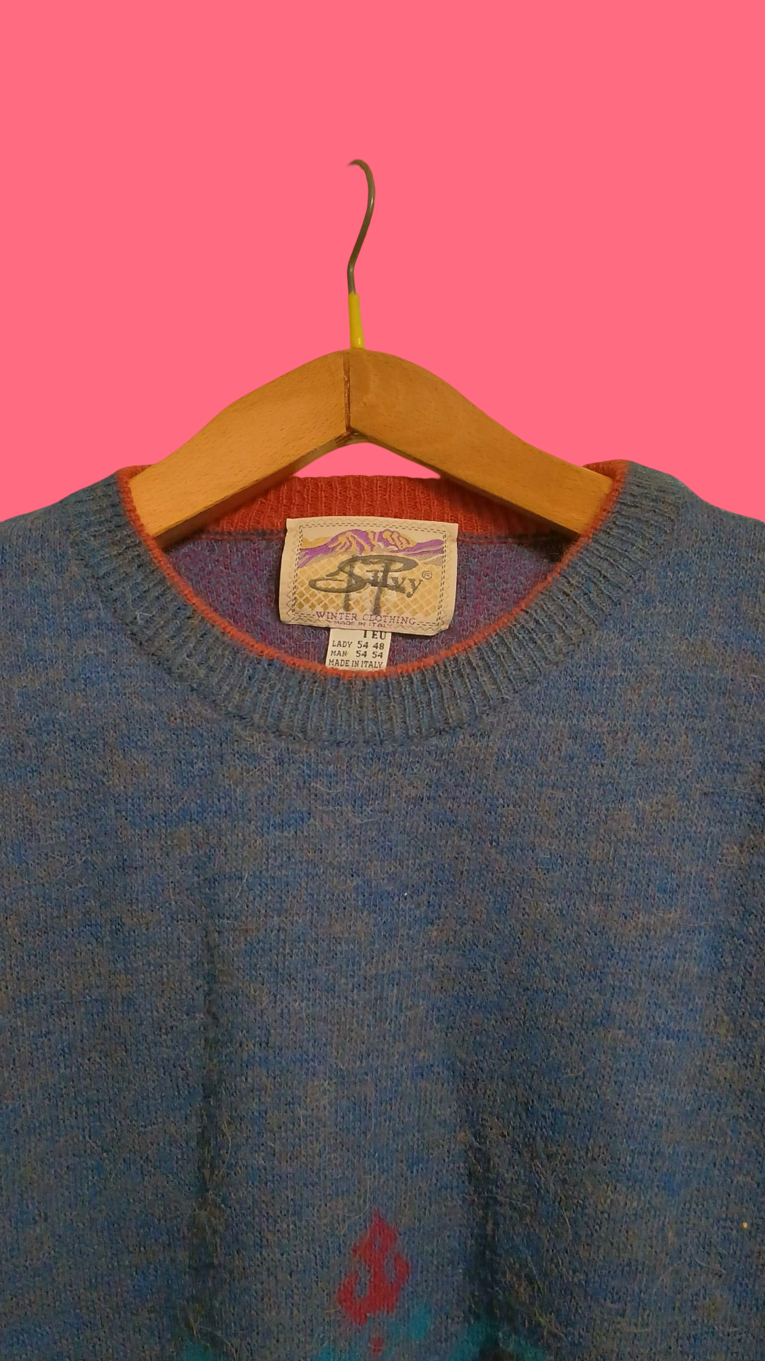 Vintage Multicolor Fantasy 90's Sweater Unisex Size L
